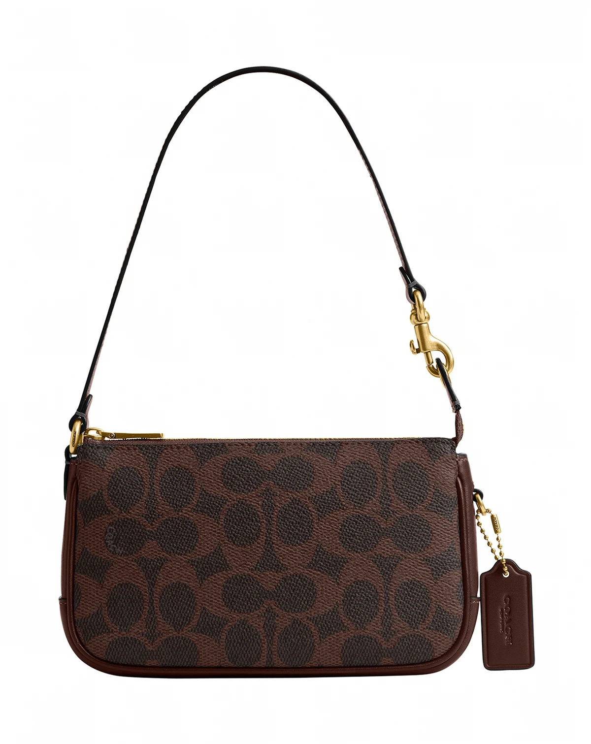 Plaza Mini Signature Canvas Slim Shoulder Bag 18