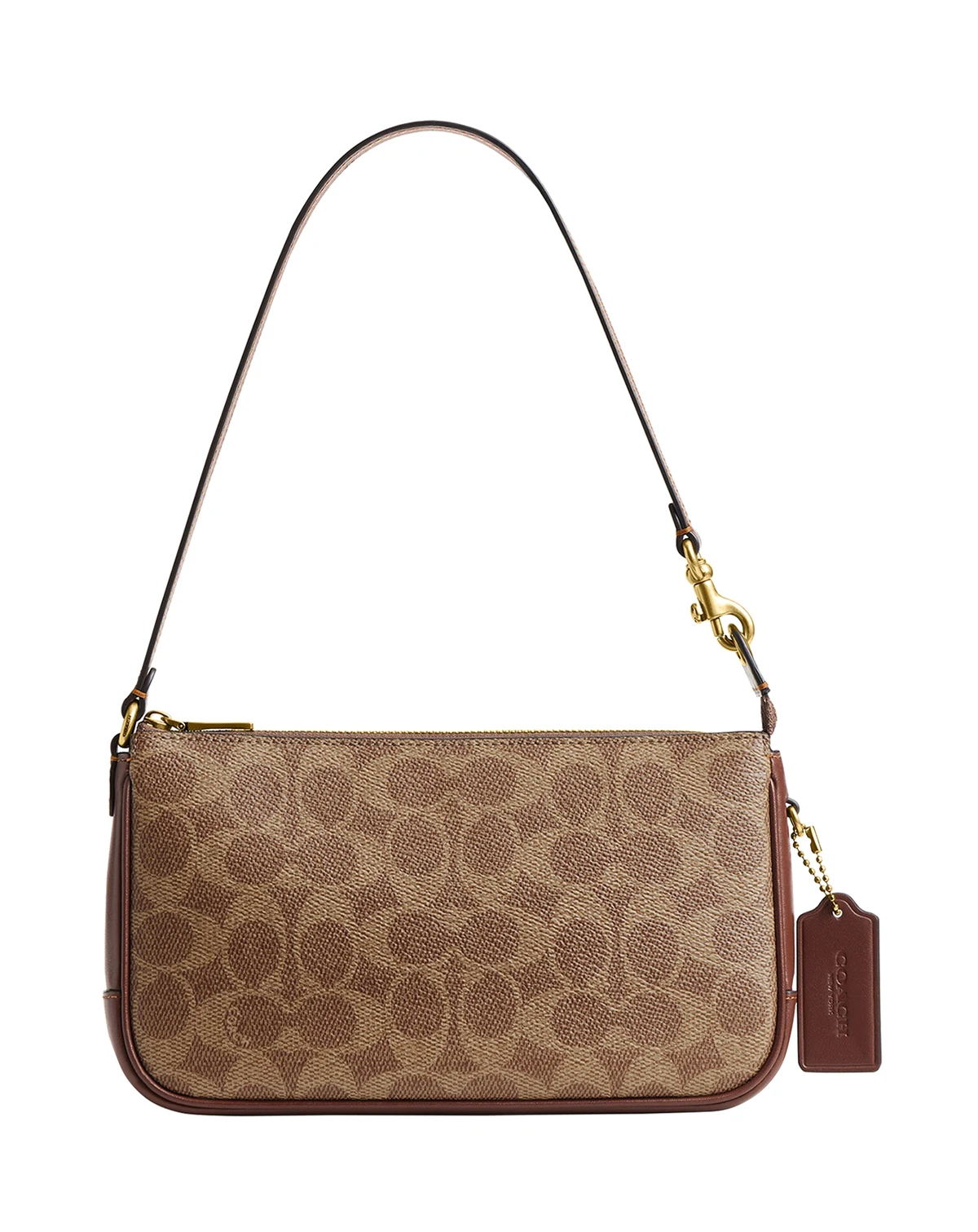 Plaza Small Signature Canvas Slim Shoulder Bag