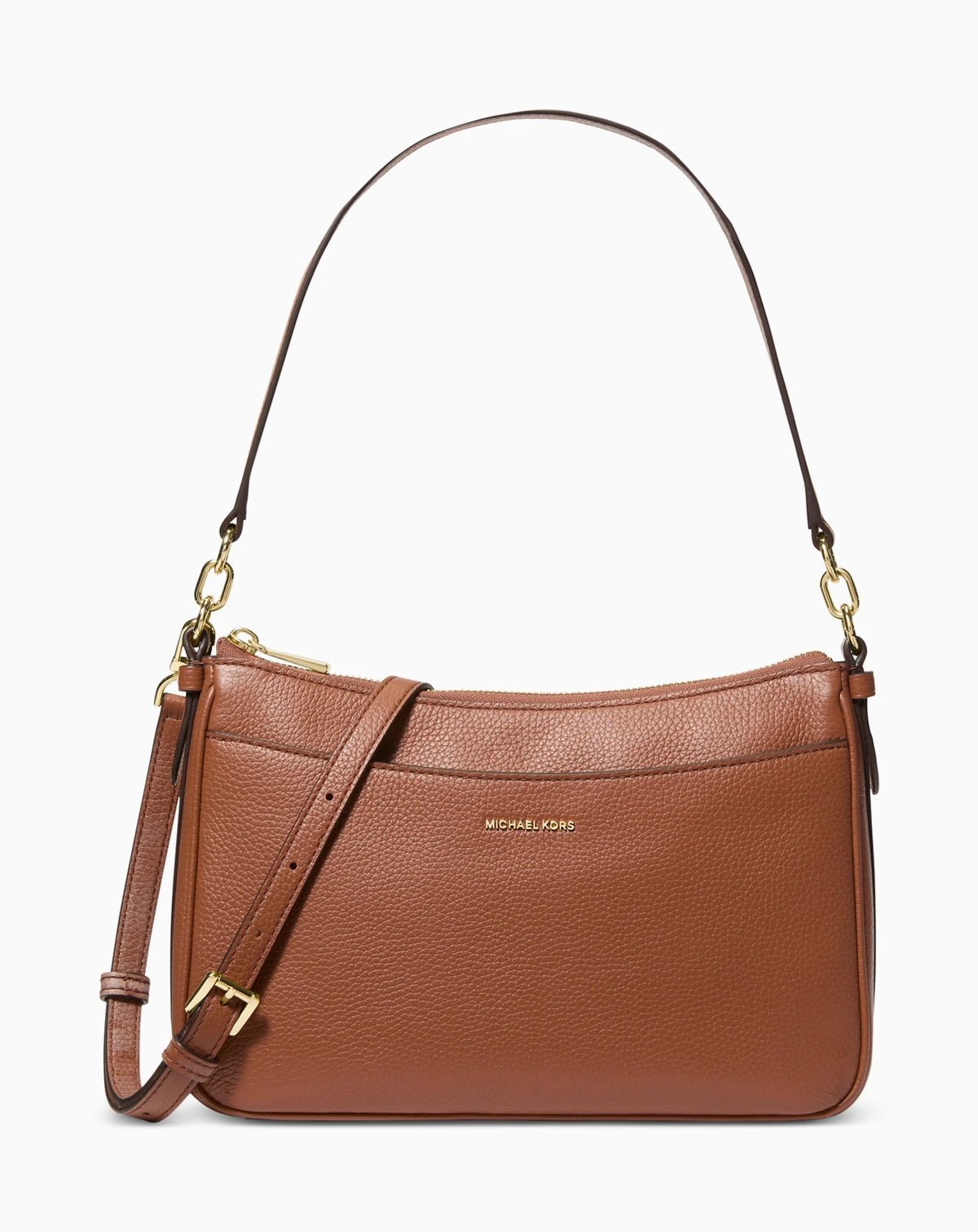 Small Top Zip Pouchette Crossbody Bag