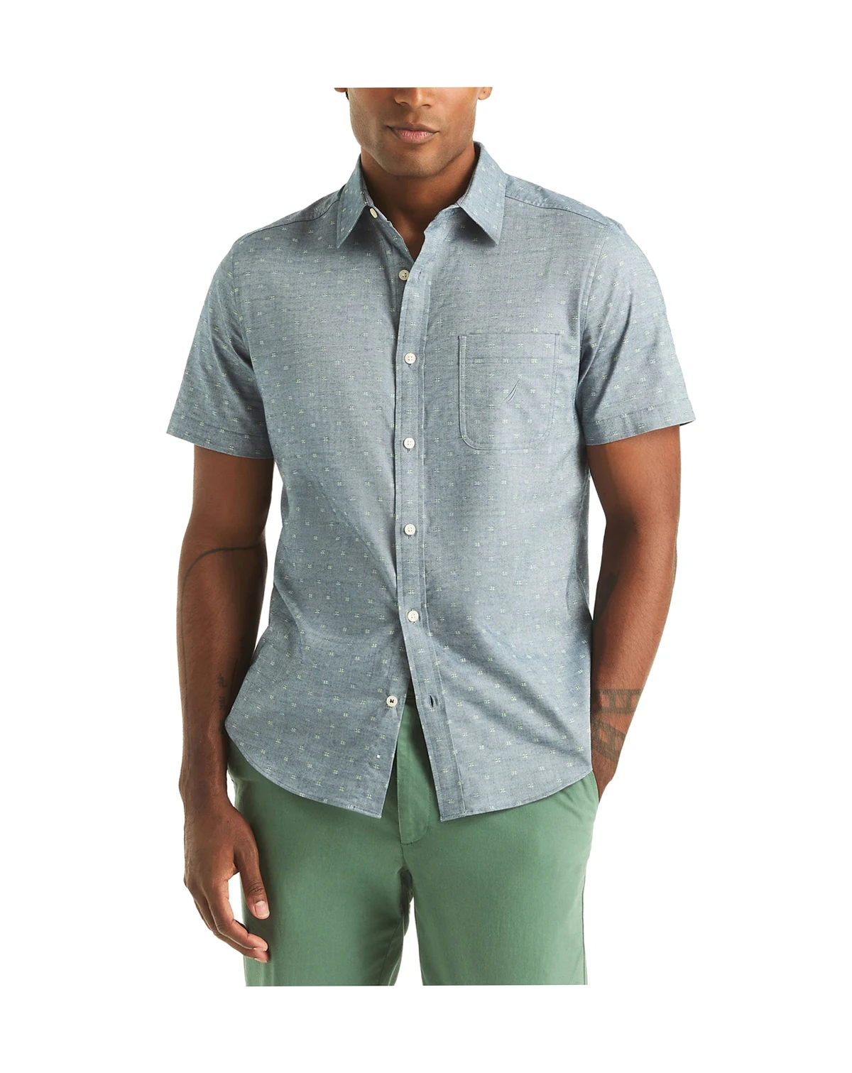 Men's Printed Short-Sleeve Shirt