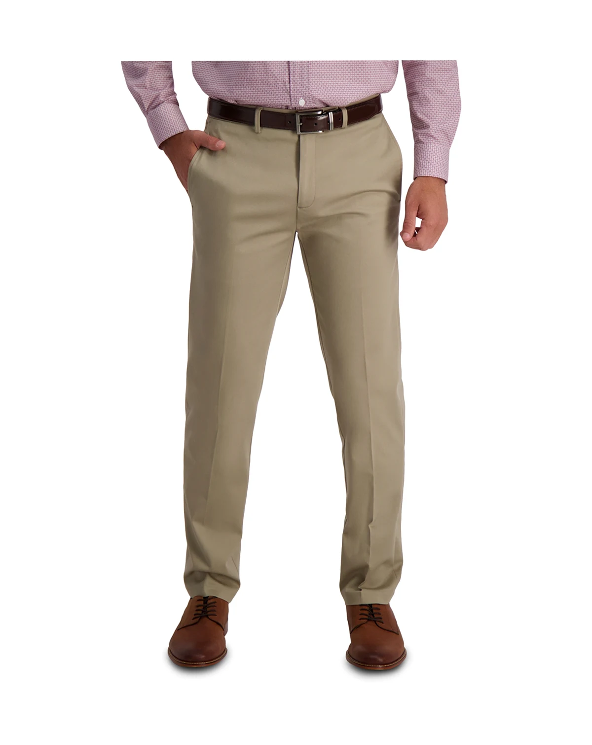 Men’s Iron Free Premium Khaki Straight-Fit Flat-Front Pant