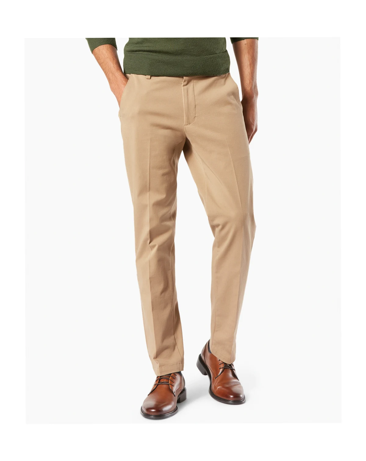 Men's Workday Smart 360 Flex Slim-Fit Khaki Stretch Pants
