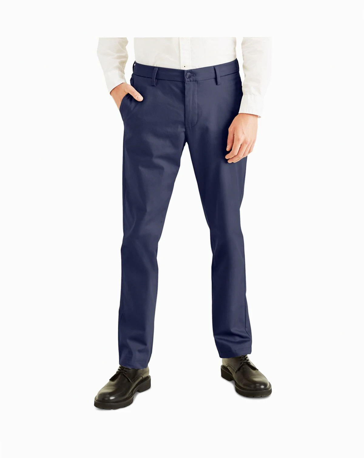 Men's Signature Slim Fit Iron Free Khaki Pants with Stain Defender