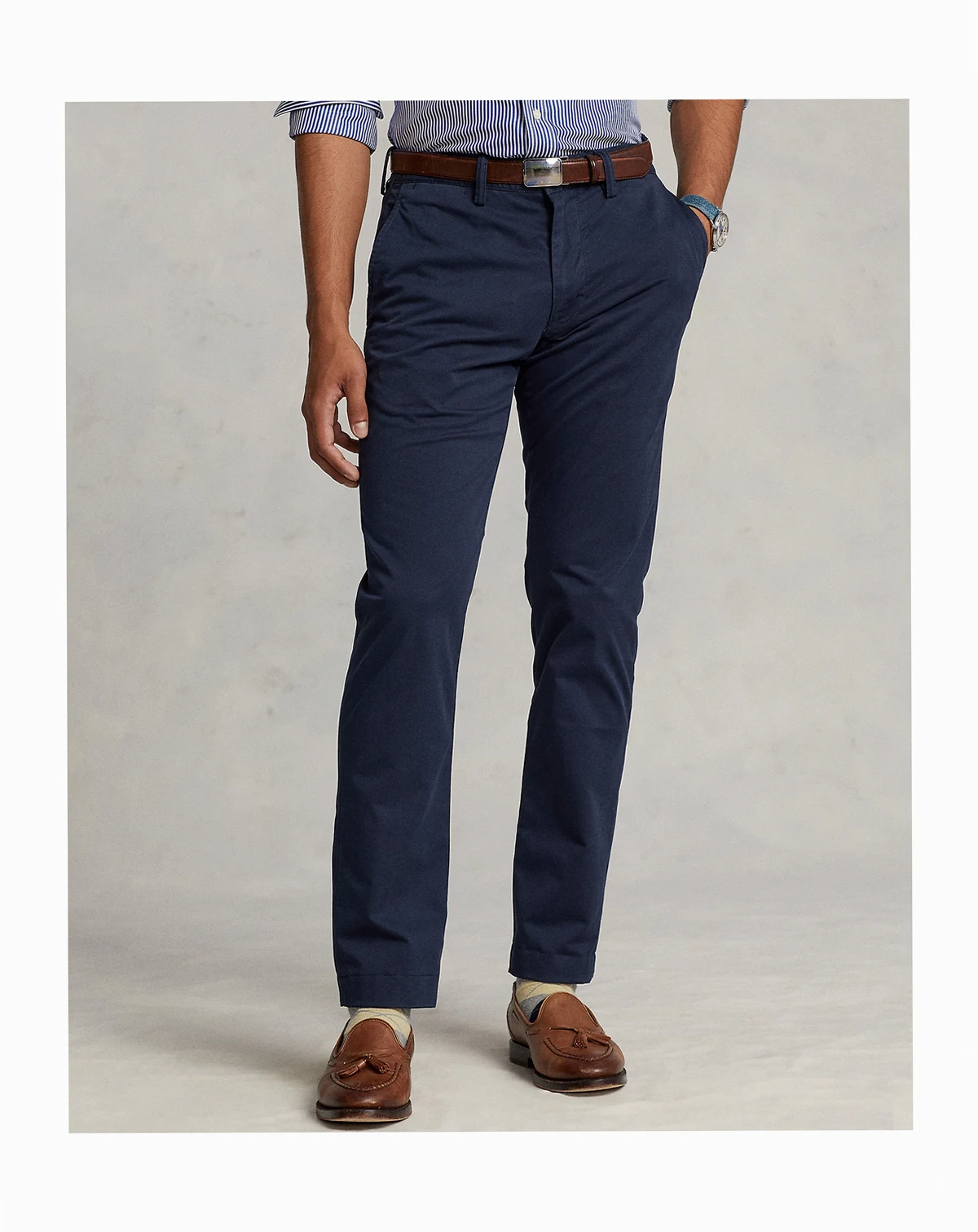Men's Slim-Fit Stretch Chino Pants
