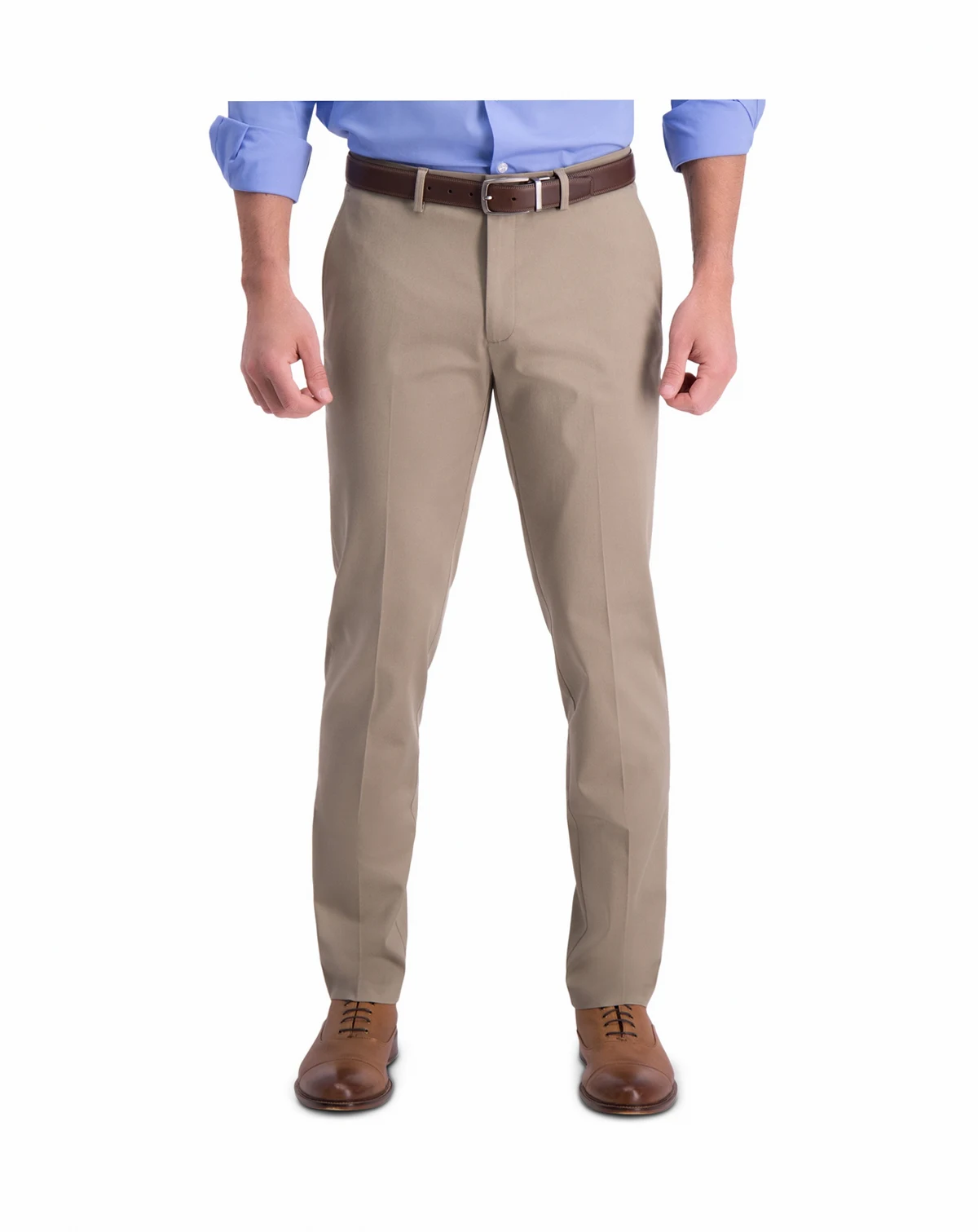 Men’s Iron Free Premium Khaki Slim-Fit Flat-Front Pant