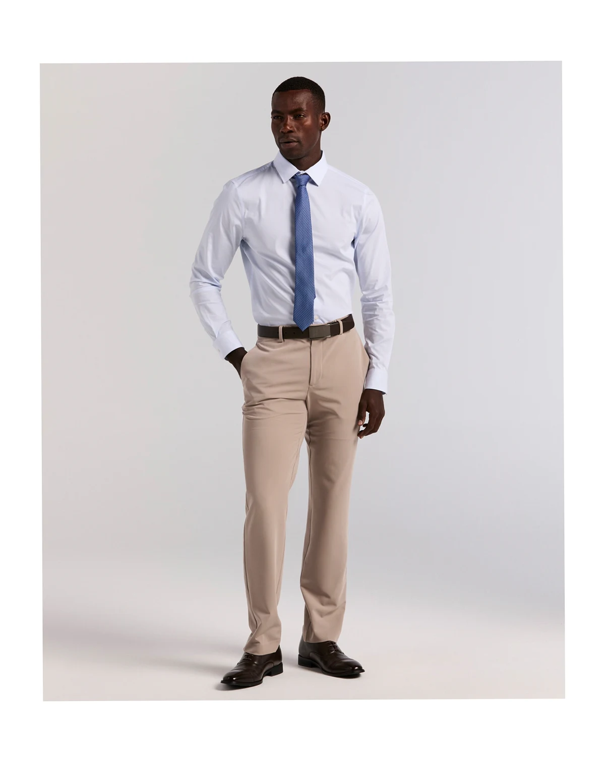 Men's Modern-Fit Stretch Solid Resolution Pants