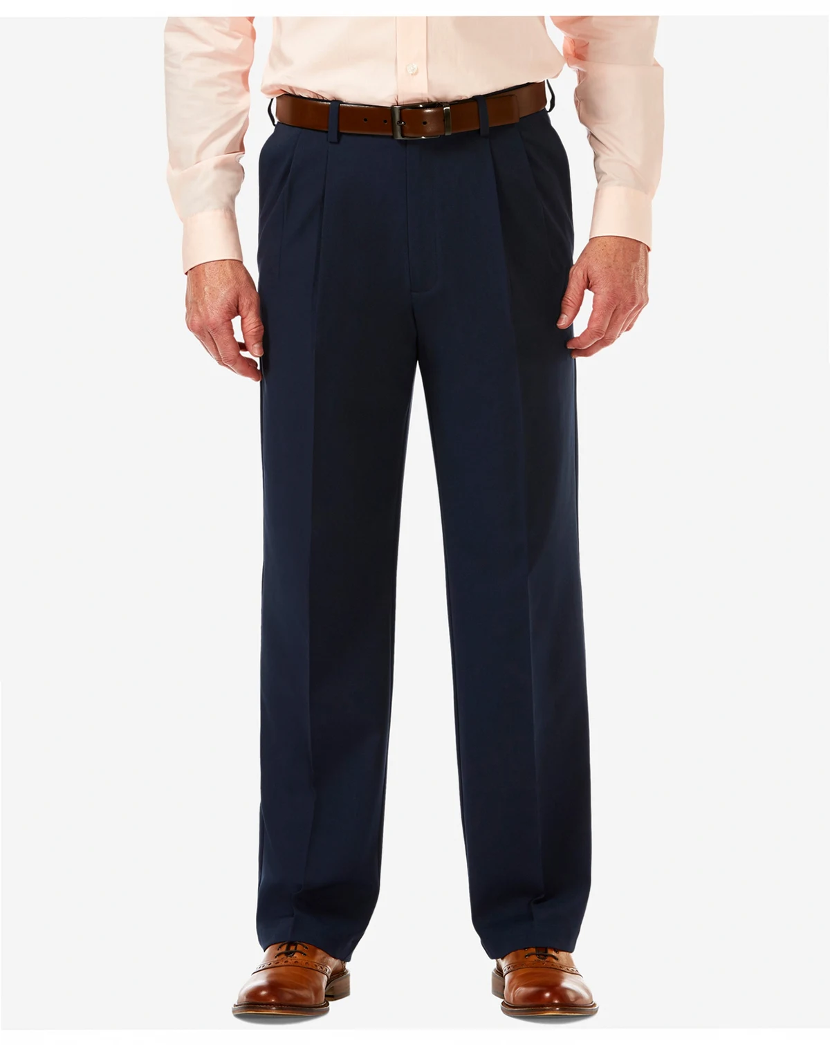 Men's Cool 18 PRO Classic-Fit Expandable Waist Pleated Stretch Dress Pants