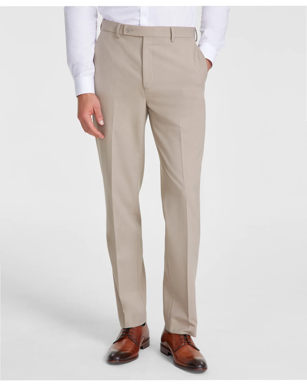 Men's Slim-Fit Solid Dress Pants