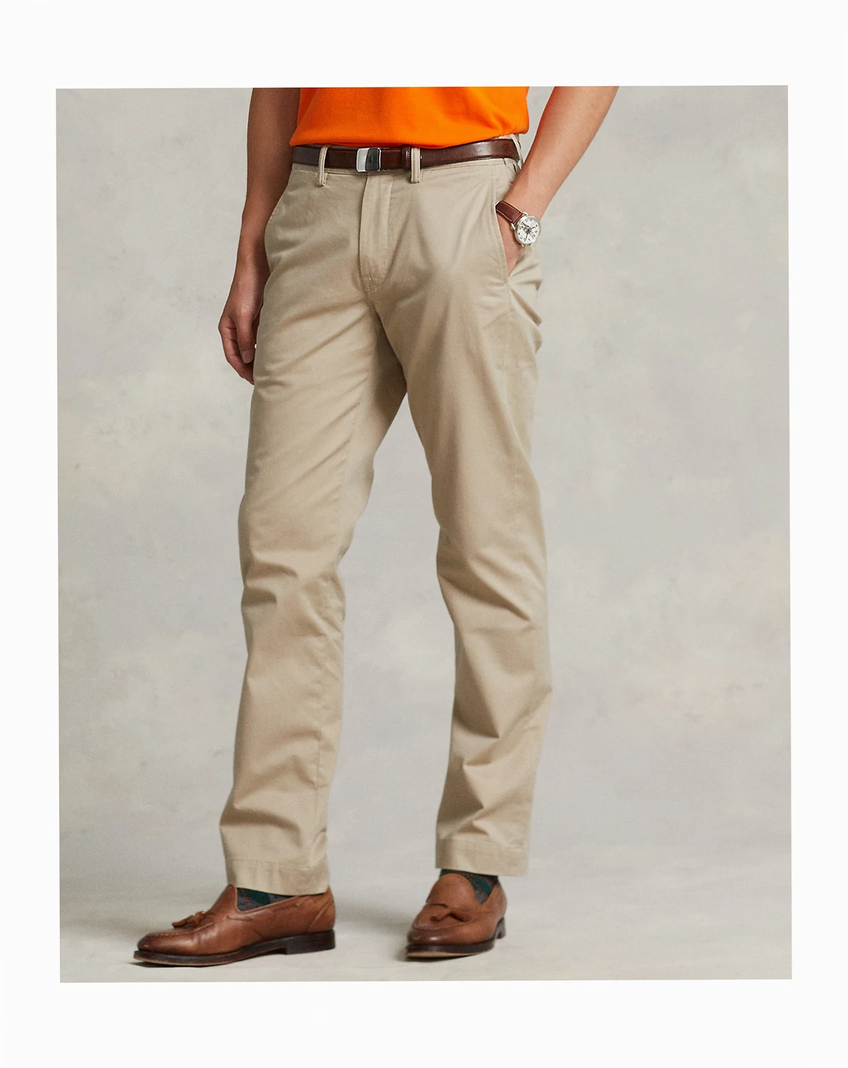Men's Straight-Fit Stretch Chino Pants
