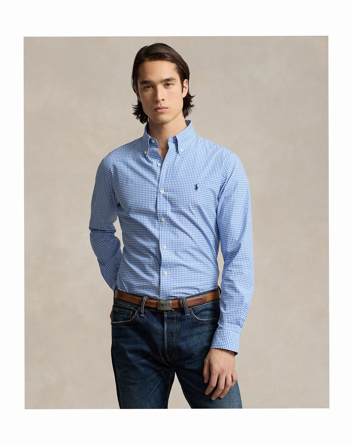 Men's Classic-Fit Stretch Poplin Shirt