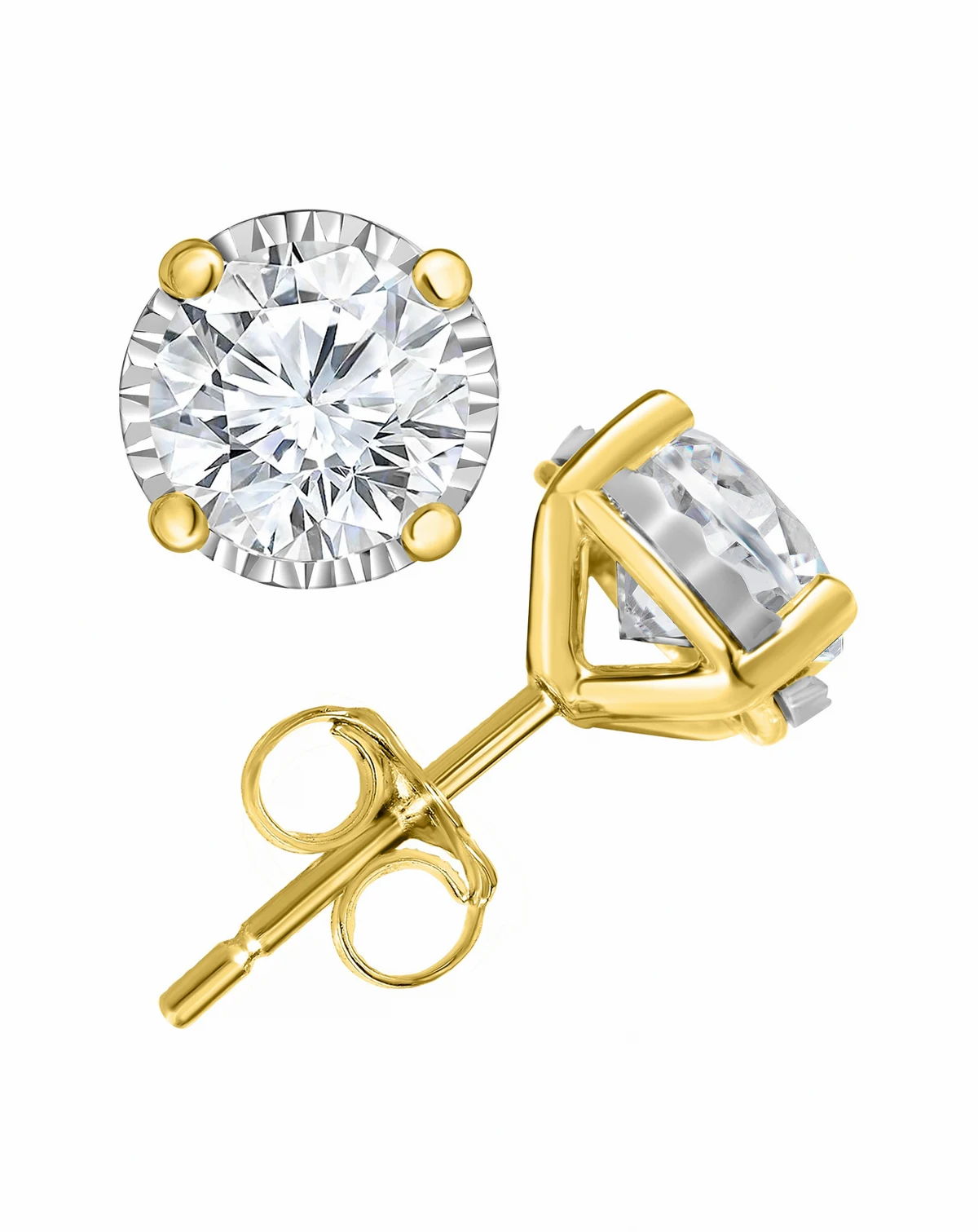 Lab Grown Diamond Stud Earrings (2 ct. t.w.) in 14k White Gold or 14k Yellow Gold