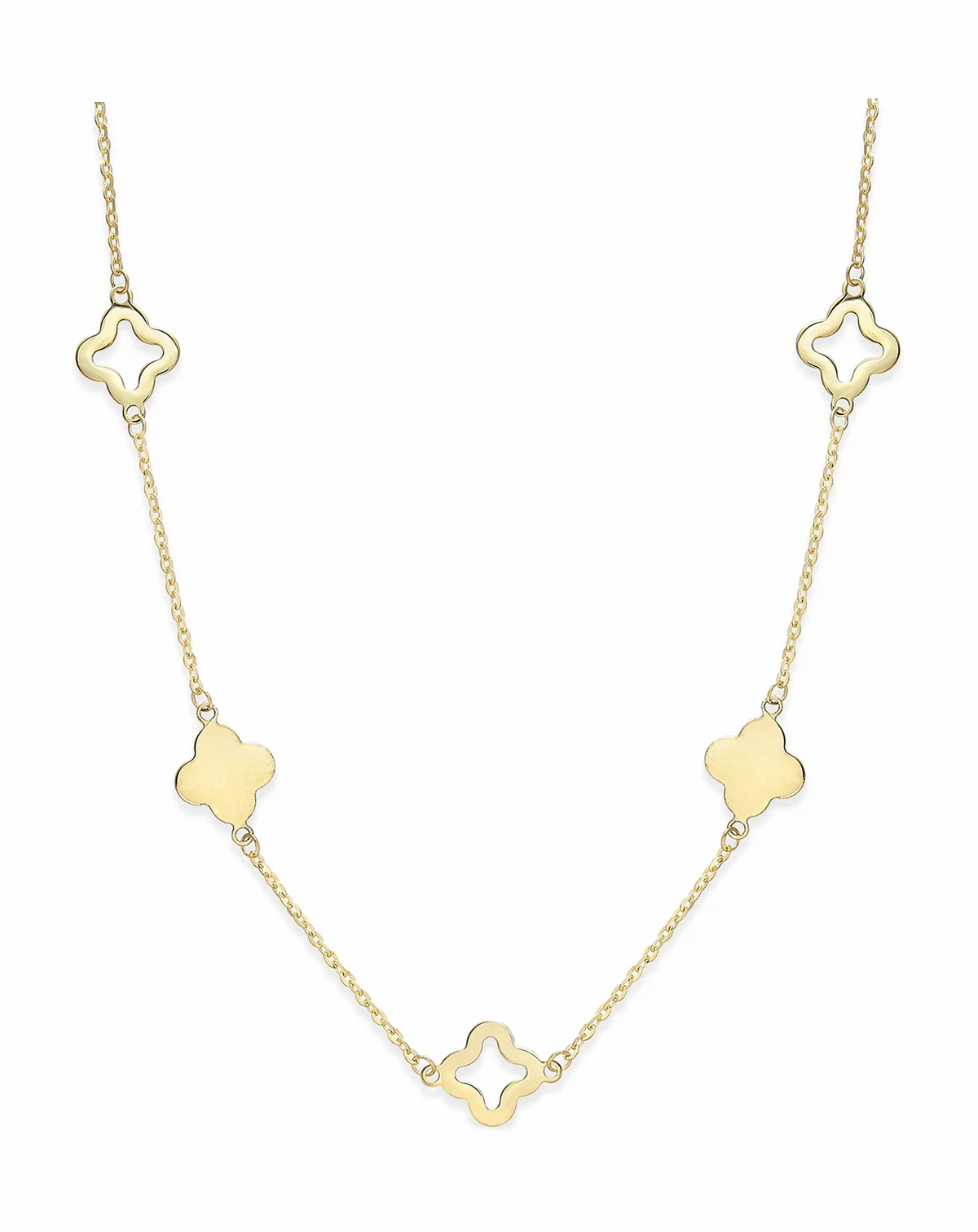Clover Necklace in 14k Gold