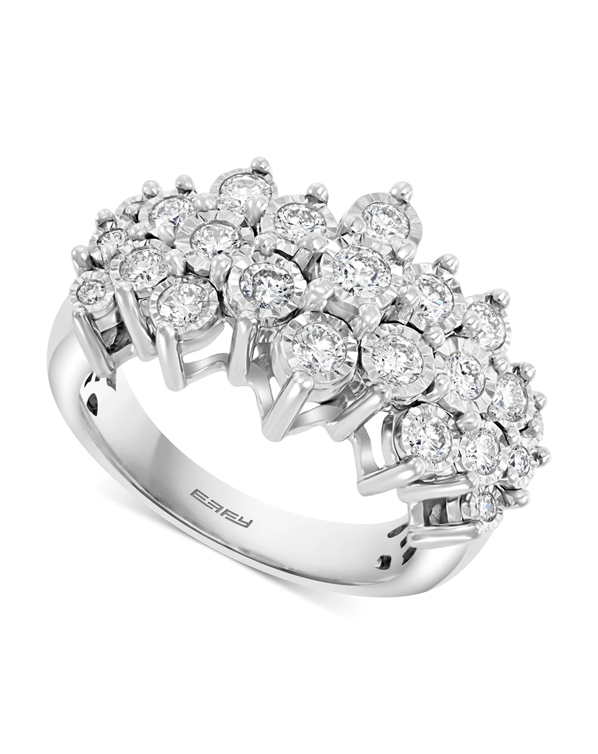 EFFY® Diamond Cluster Ring (1 ct. t.w.) in 14k White Gold or 14k Yellow & White Gold
