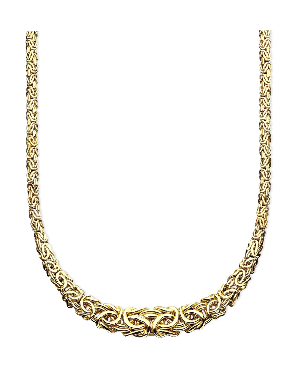 17" Byzantine Necklace in 14k Gold