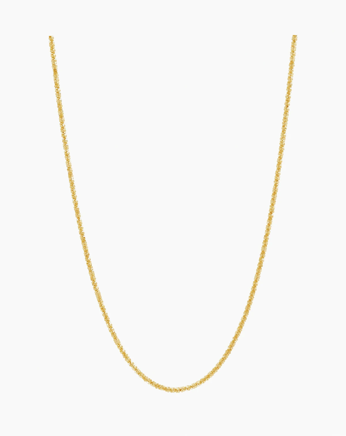Crisscross Link 18" Chain Necklace in 14k Gold
