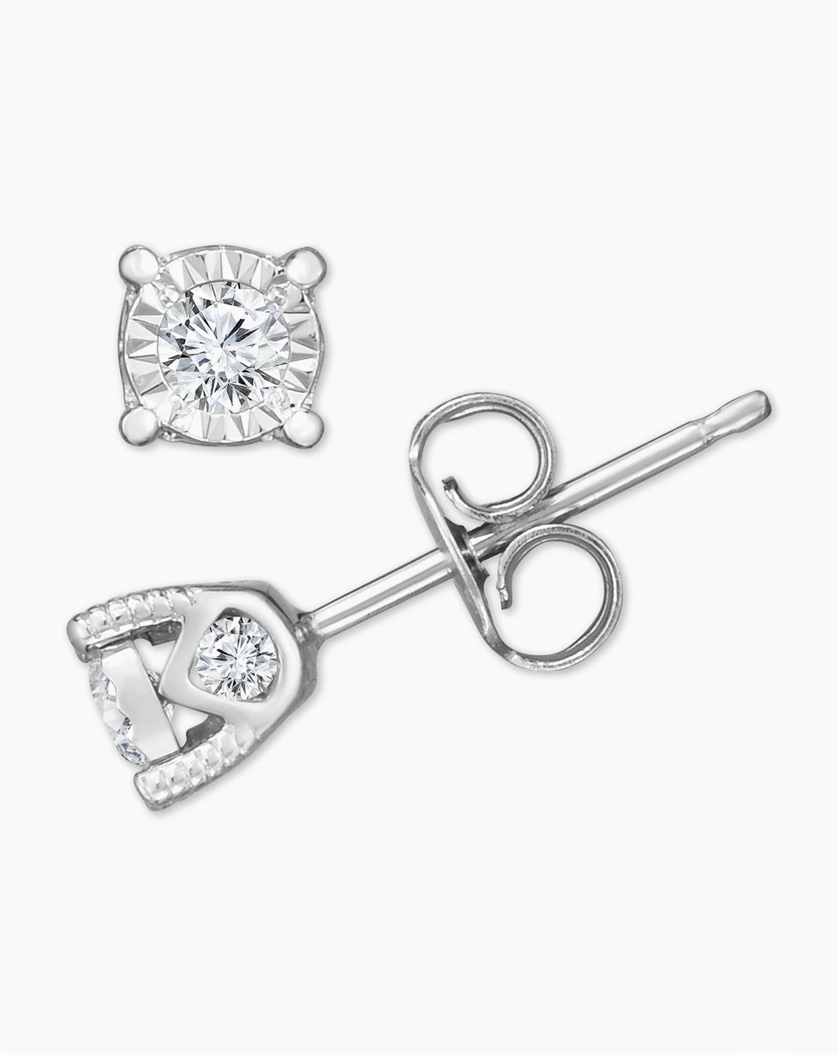 Diamond Stud Earrings (3/8 ct. t.w.) in 14k White, Yellow, or Rose Gold