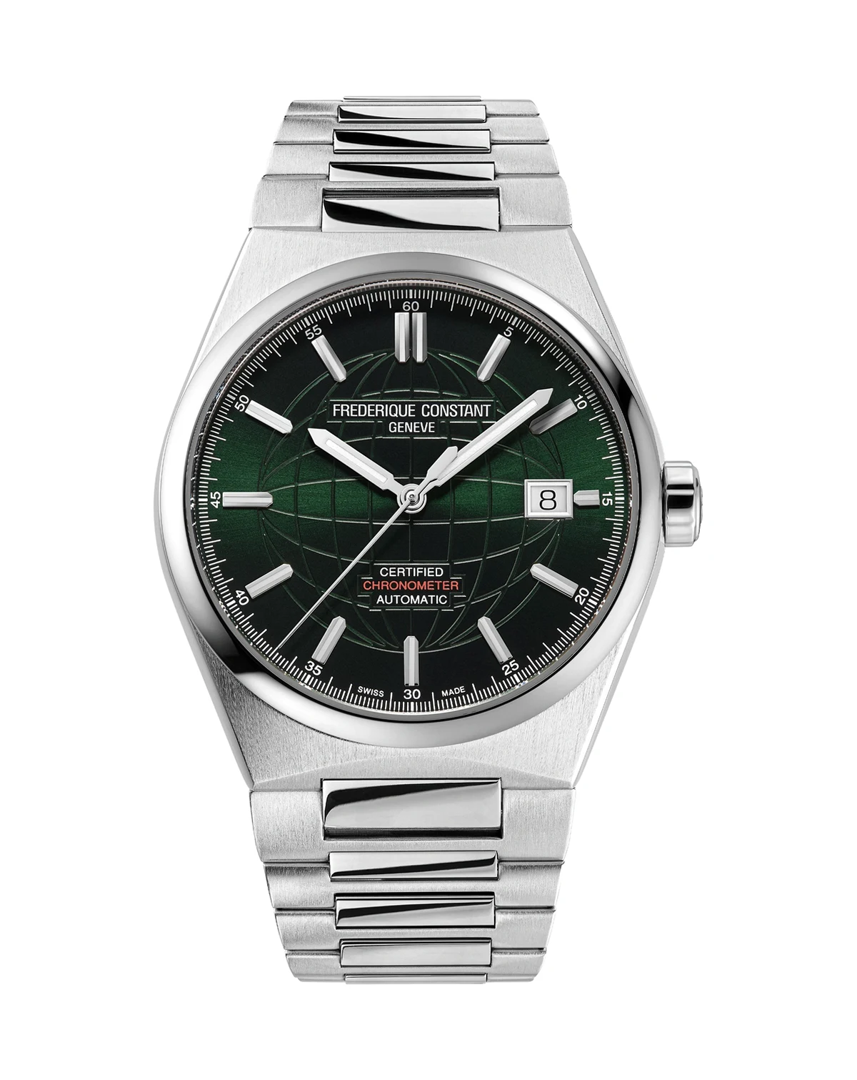 Men's Swiss Automatic Highlife COSC Stainless Steel Bracelet Watch 39mm