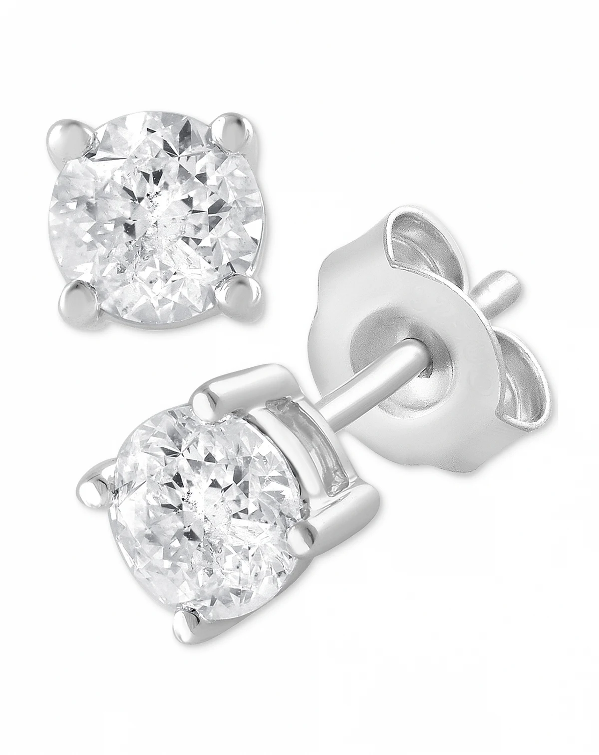 Lab Grown Diamond Stud Earrings (1 ct. t.w.) in Sterling Silver