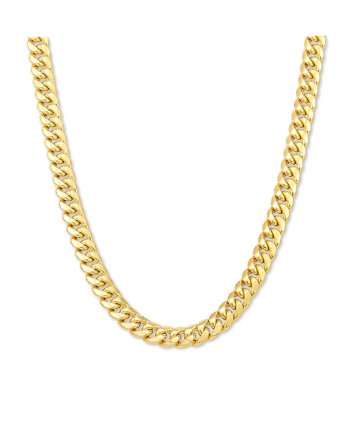 Lightweight Miami Cuban Link 20" Chain Necklace (6mm) in 10k Gold