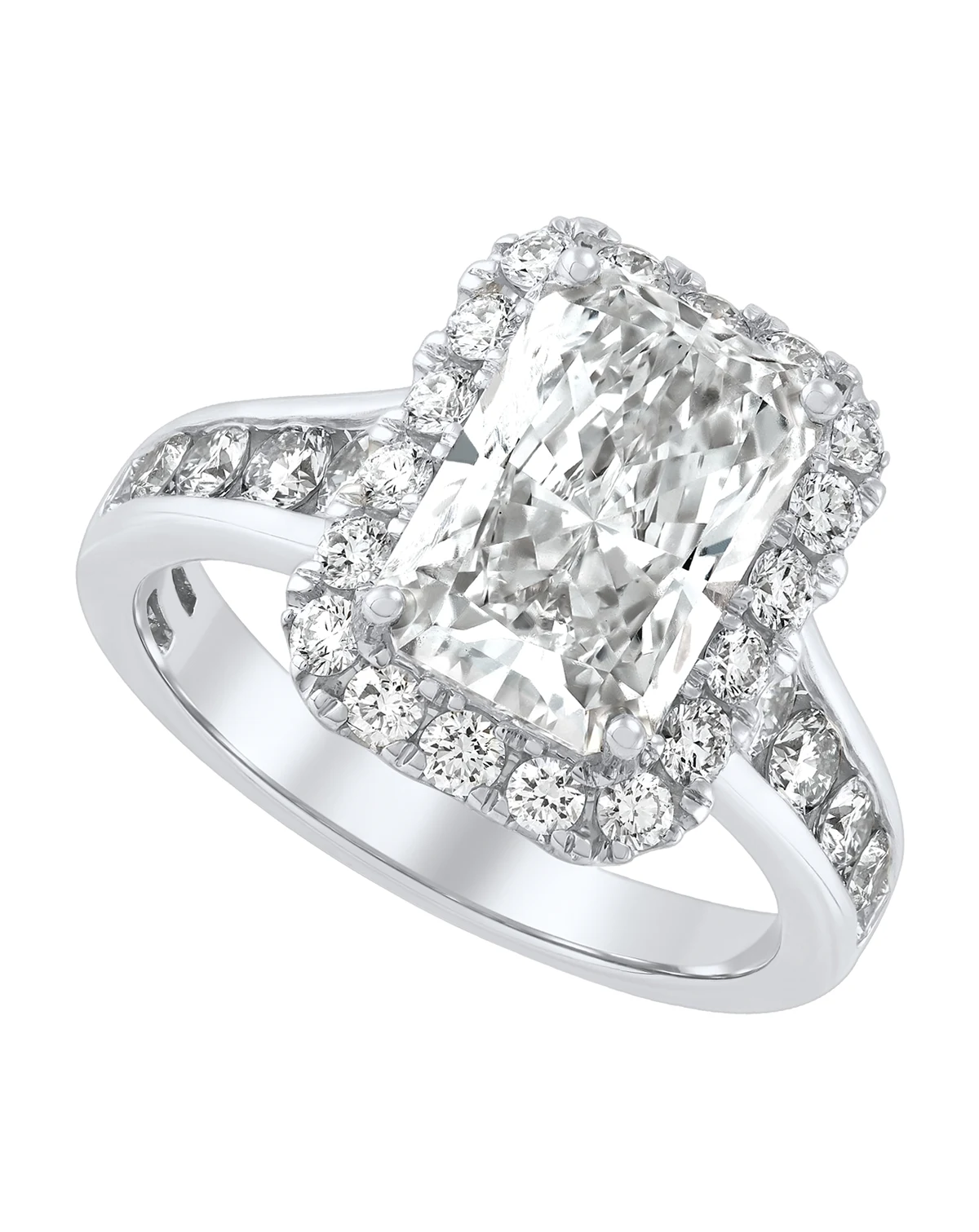 IGI Certified Lab Grown Diamond Ring (4 ct.t.w.) in 14k White or Yellow Gold