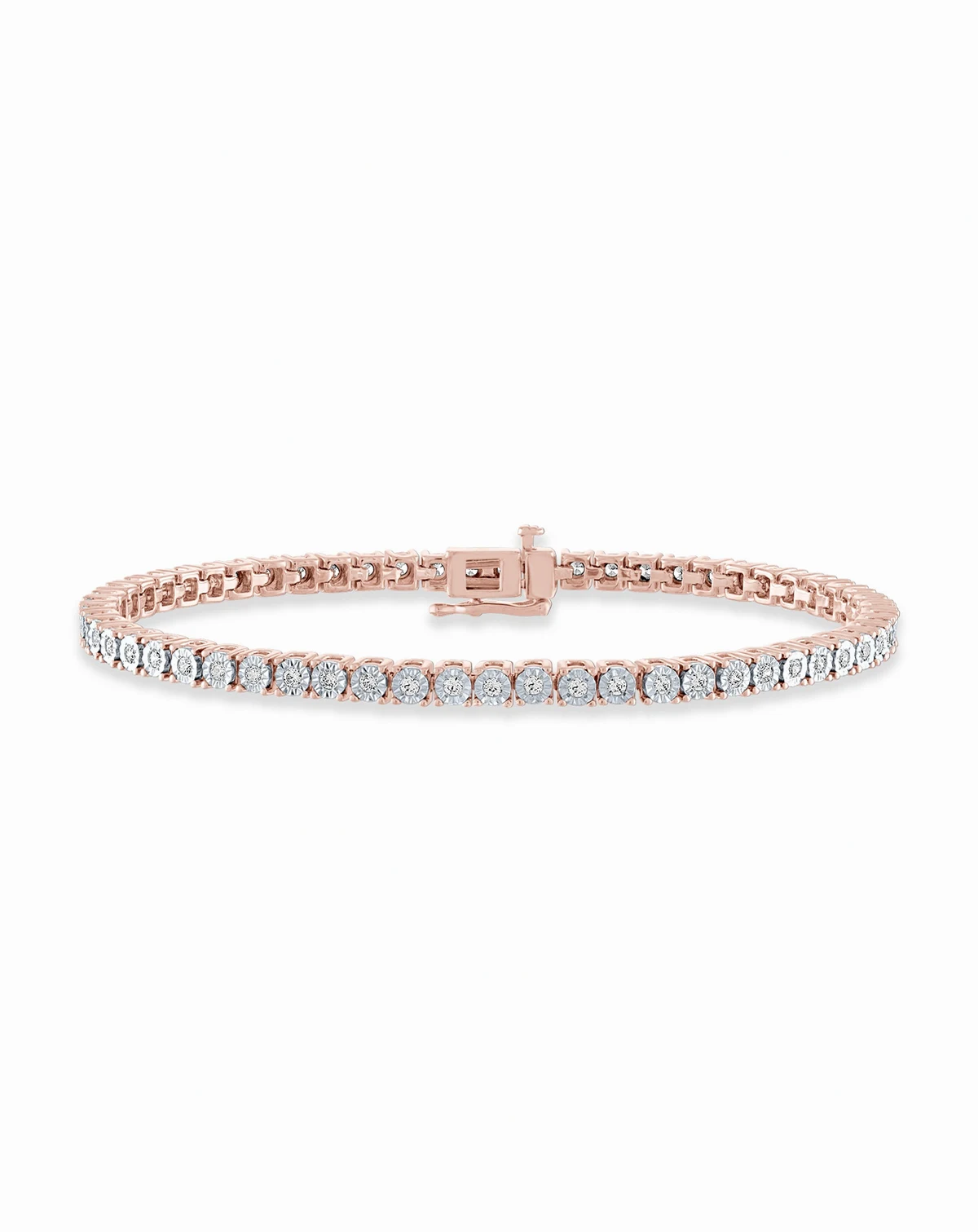 Diamond Tennis Bracelet (1 ct. t.w.) in Sterling Silver, 14k Gold-Plated Sterling Silver or 14k Rose Gold-Plated Sterling Silver