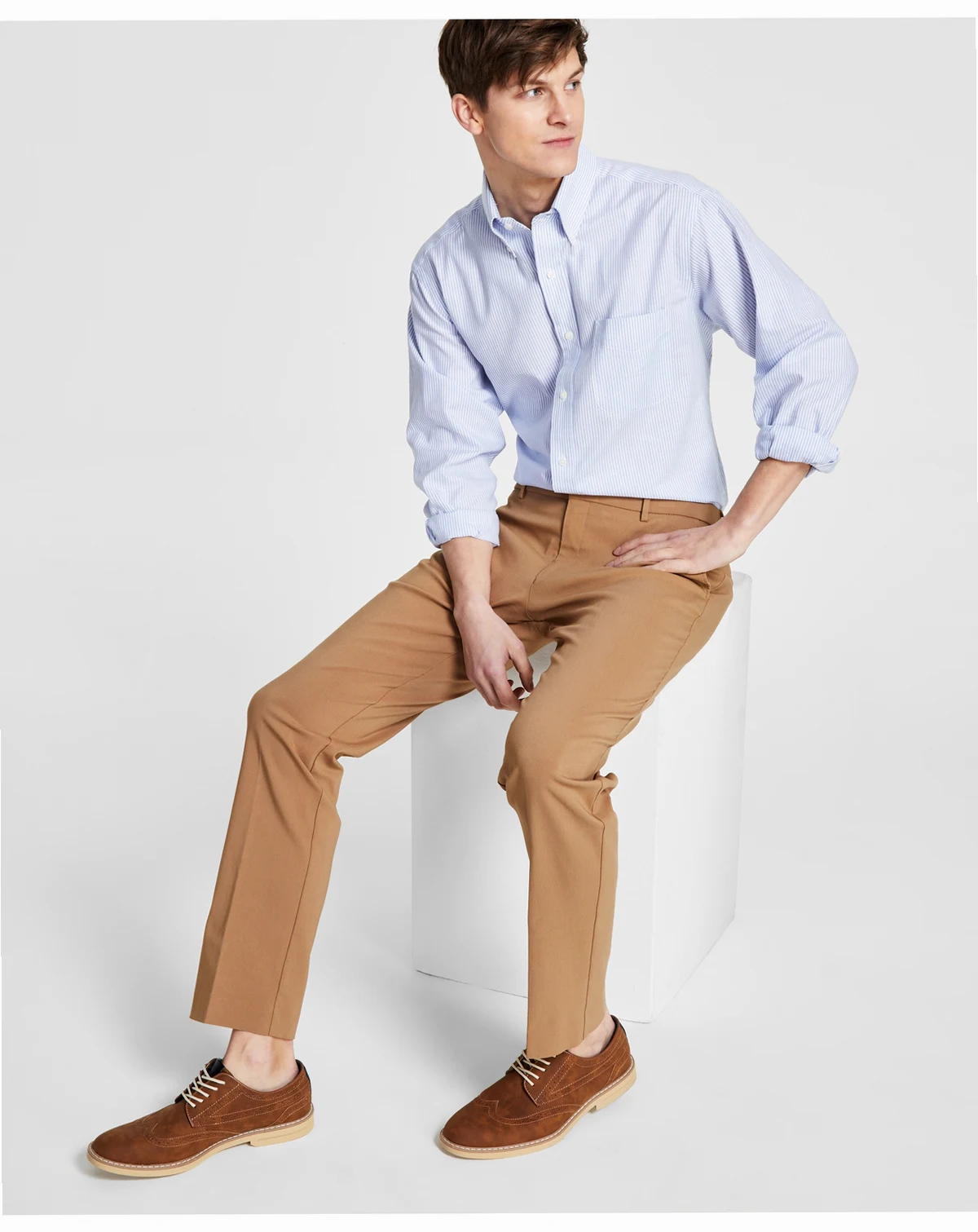 Men's Modern-Fit TH Flex Stretch Solid Performance Pants