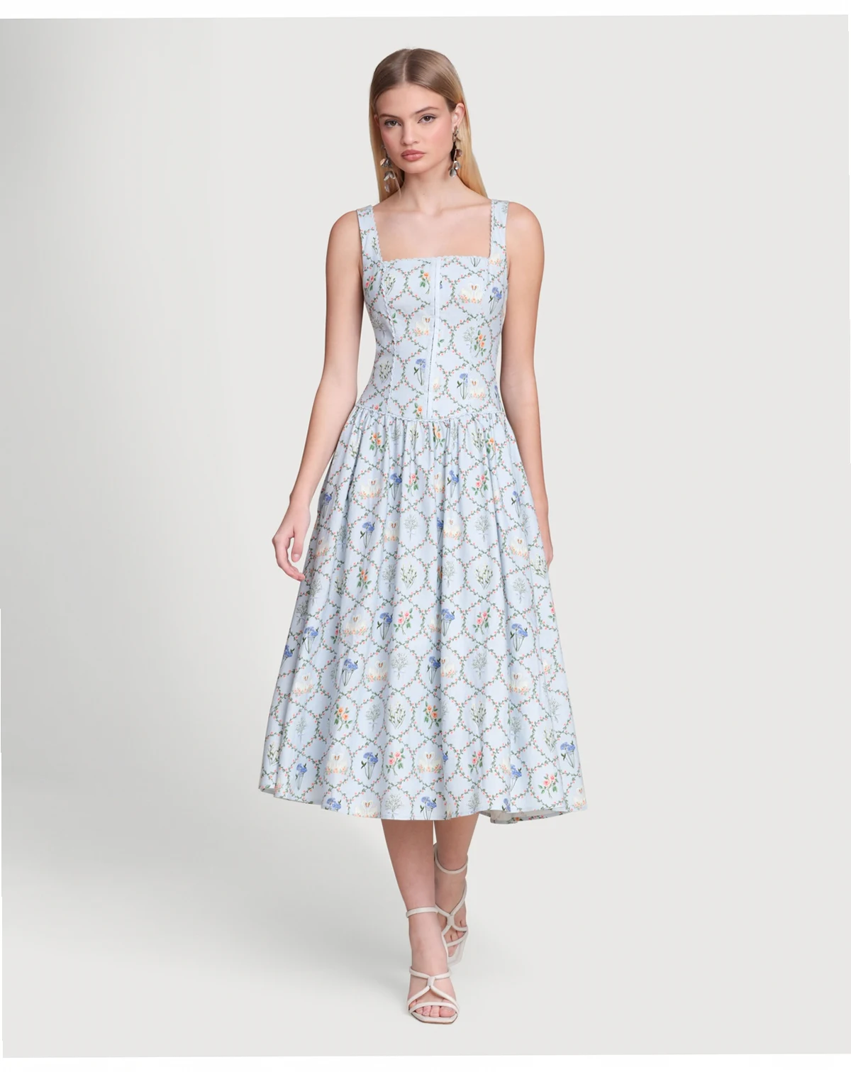Women's Corset Top Midi Dress