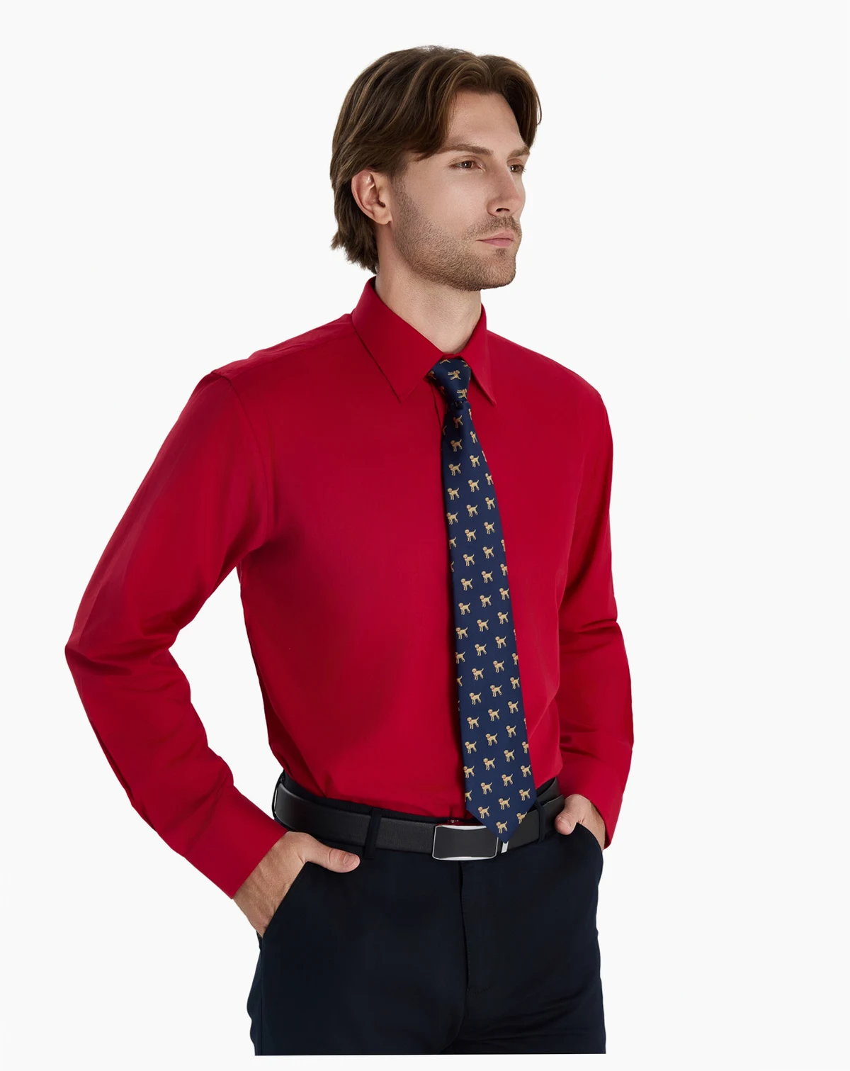 Men's Regular Fit Solid Dress Shirt, Macy's Exclusive