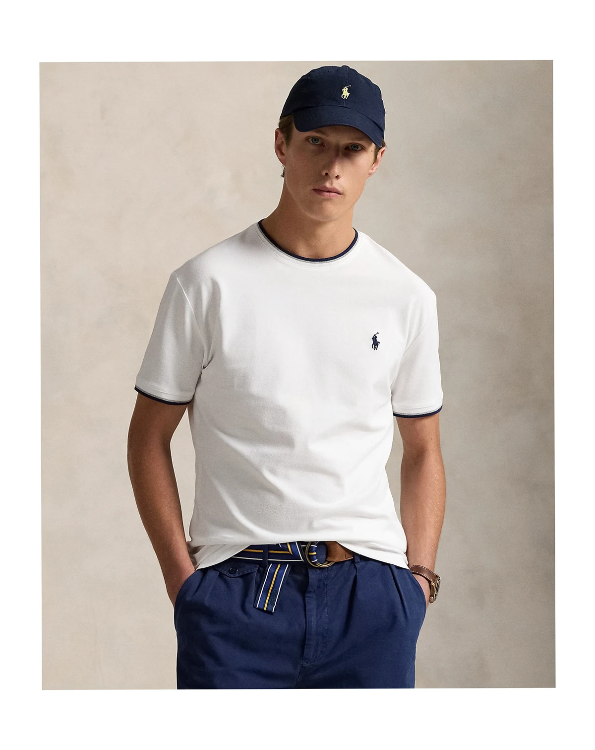 Men's Classic-Fit Stretch Mesh T-Shirt