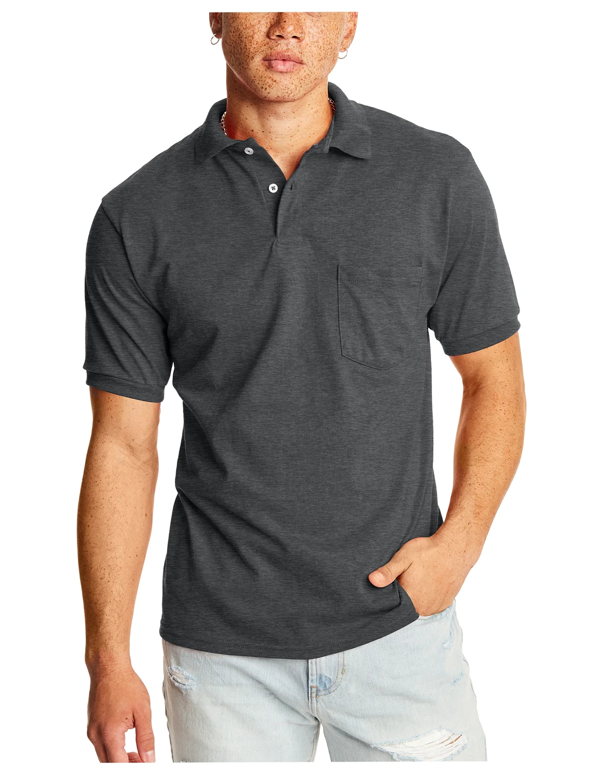 EcoSmart Men's Pocket Polo Shirt, 2-Pack