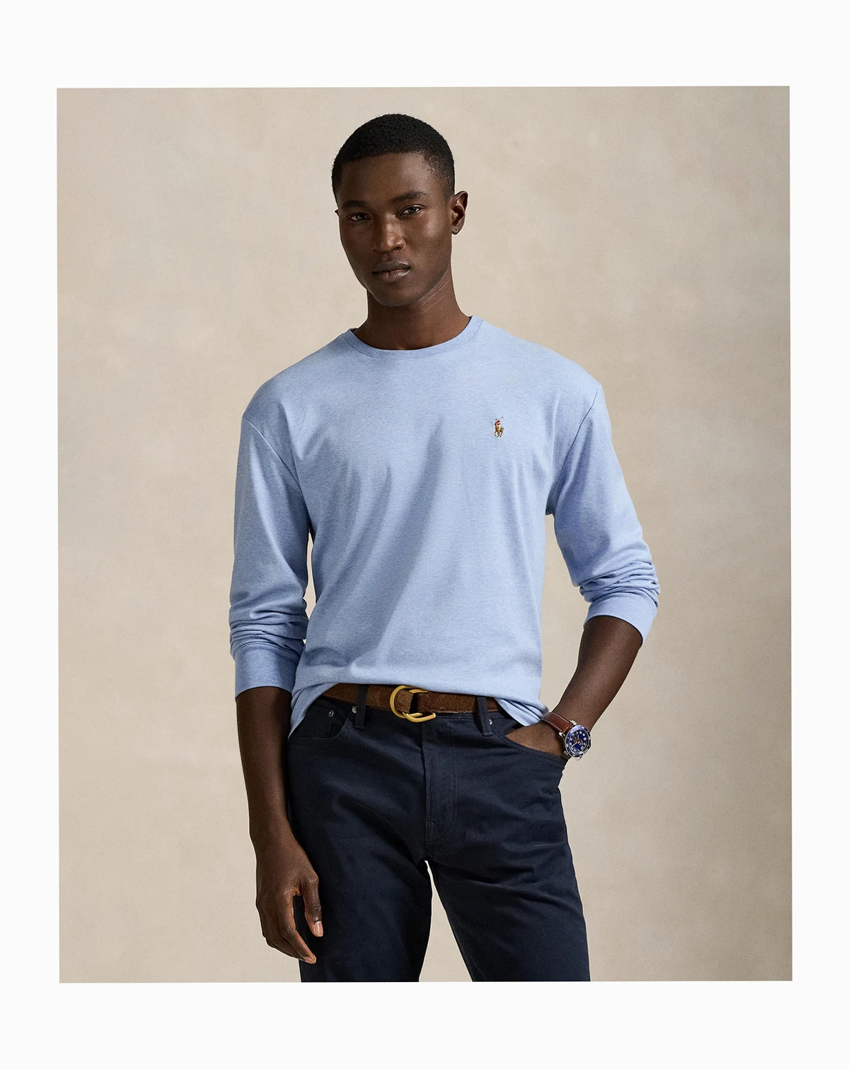Men's Classic-Fit Soft Cotton Crewneck T-Shirt