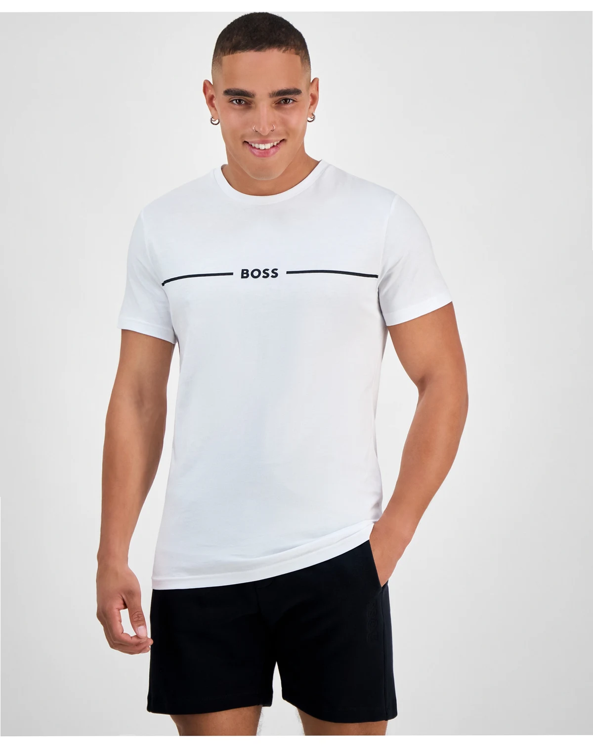 BOSS by Hugo Boss Men's Sun Protection Logo T-Shirt