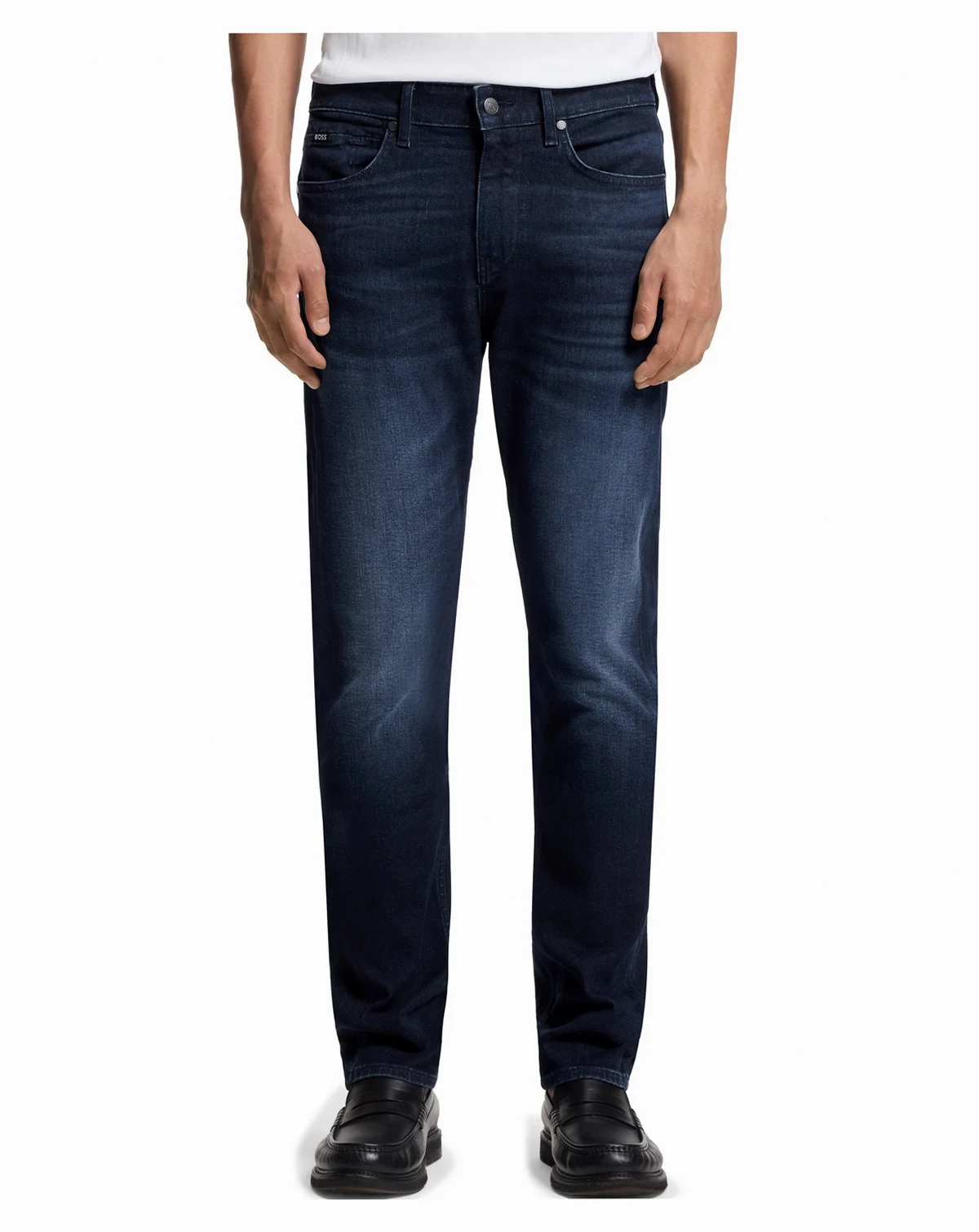 Men's Dark-Blue Stretch Denim Delaware Slim-Fit Jeans