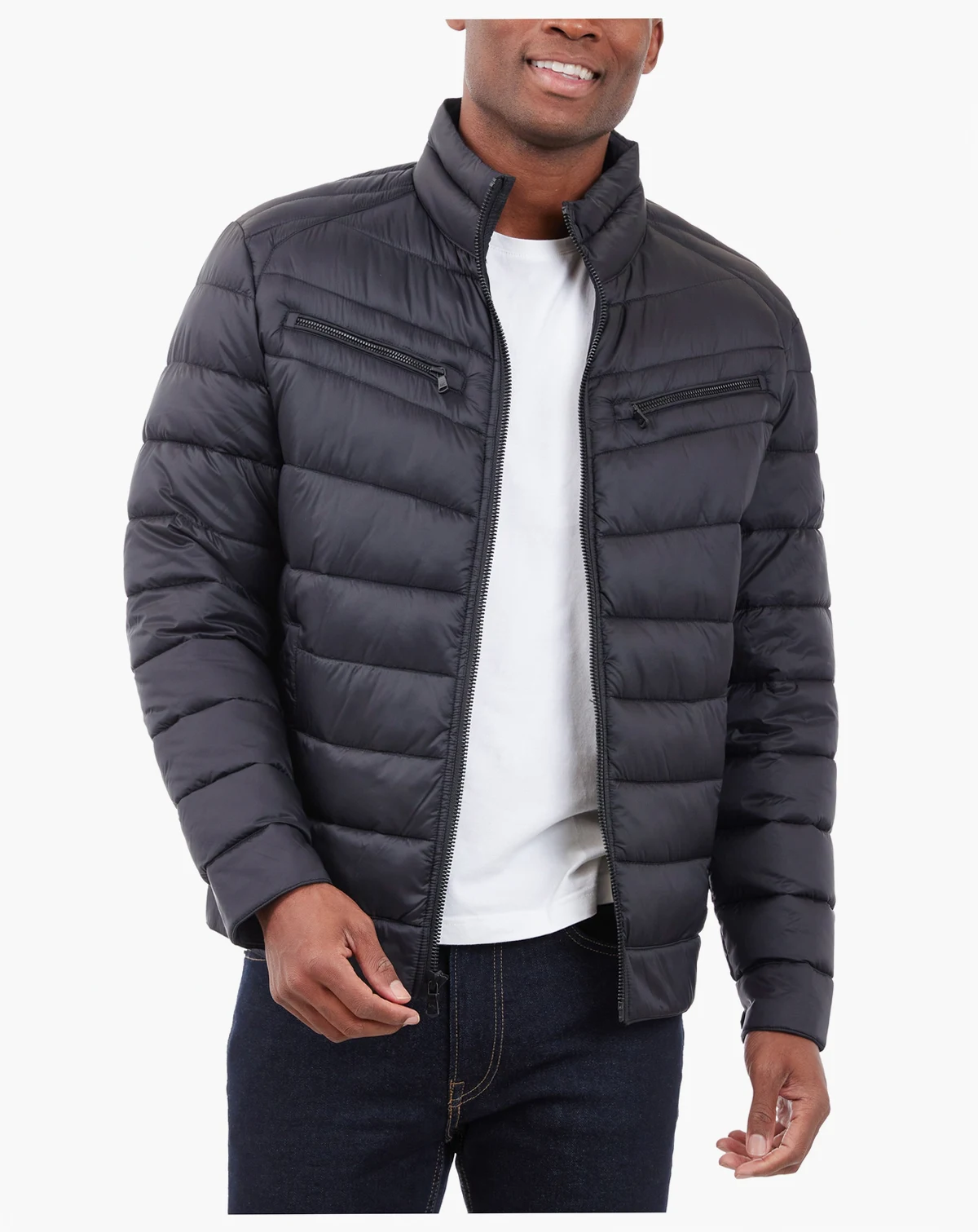 Men's Quilted Full-Zip Puffer Jacket