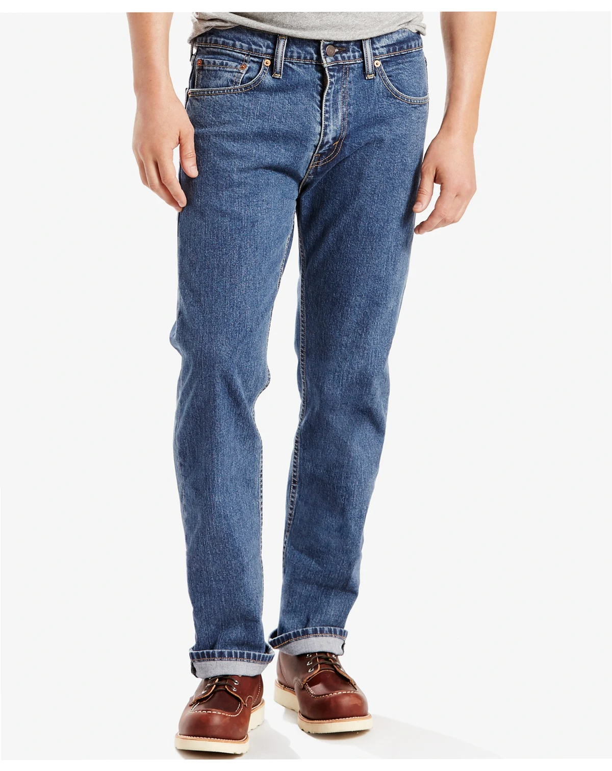 Levi’s Men’s 505  Regular-Fit Stretch Jeans