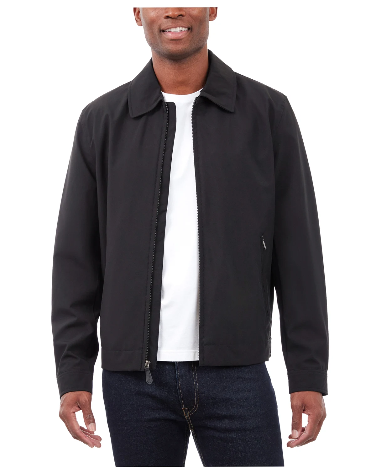 Men's Hipster Stretch Water-Resistant Full-Zip Jacket