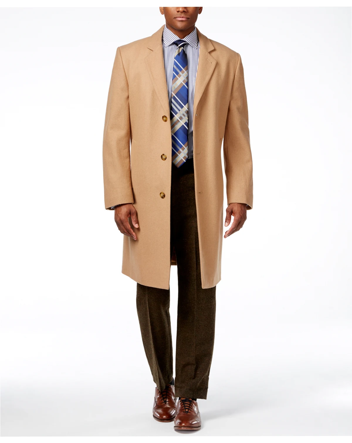 Men Signature Wool-Blend Overcoat