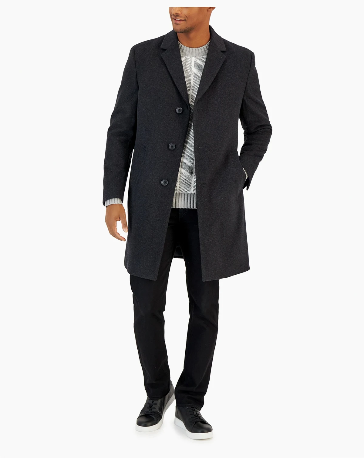 Men's Classic-Fit Camber Wool Overcoat