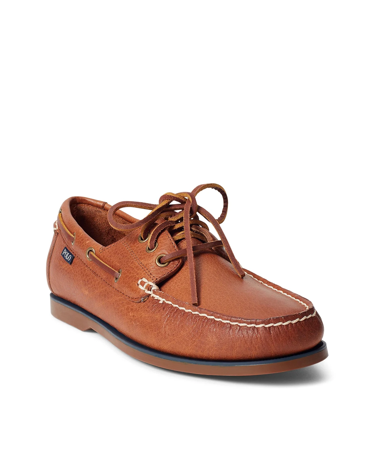 Bienne Tumbled Leather Boat Shoes
