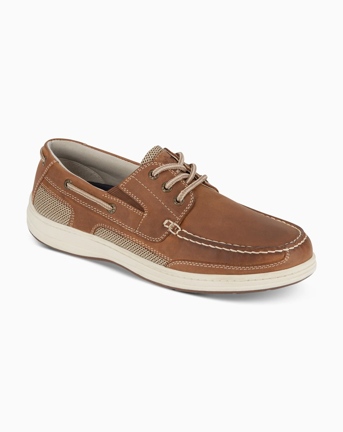 Men's Beacon Leather Casual Boat Shoe with NeverWet