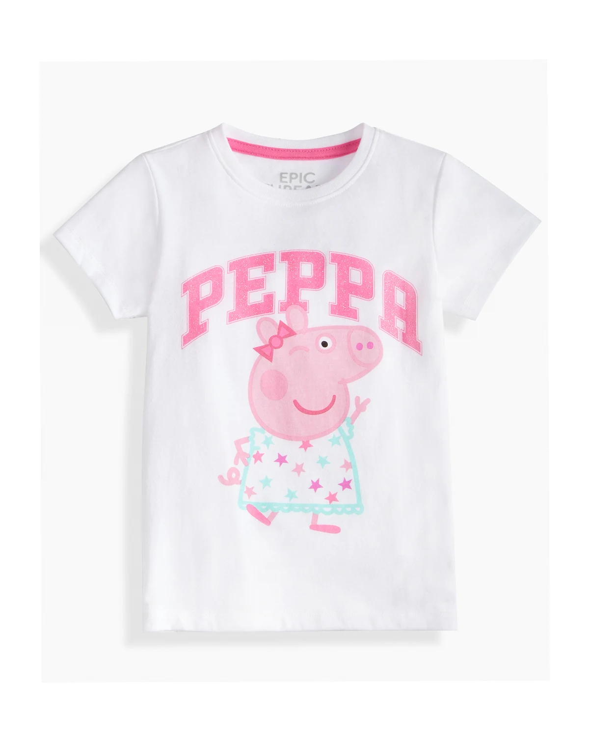 Girls Toddler 2T-4T Winking Peppa Short-Sleeve T-Shirt, Macy's Exclusive