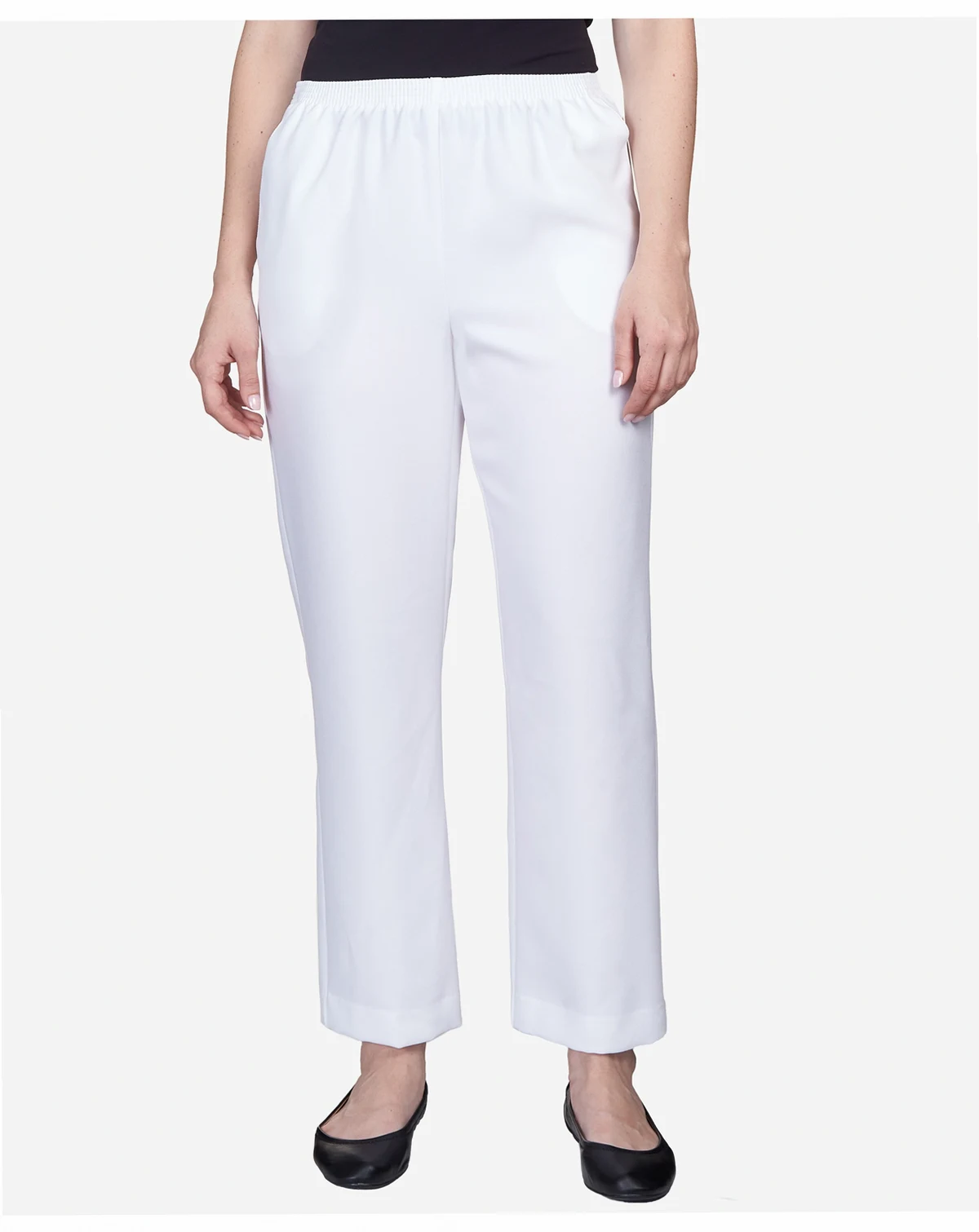 Classics Pull-On Straight-Leg Pants in Petite and Petite Short