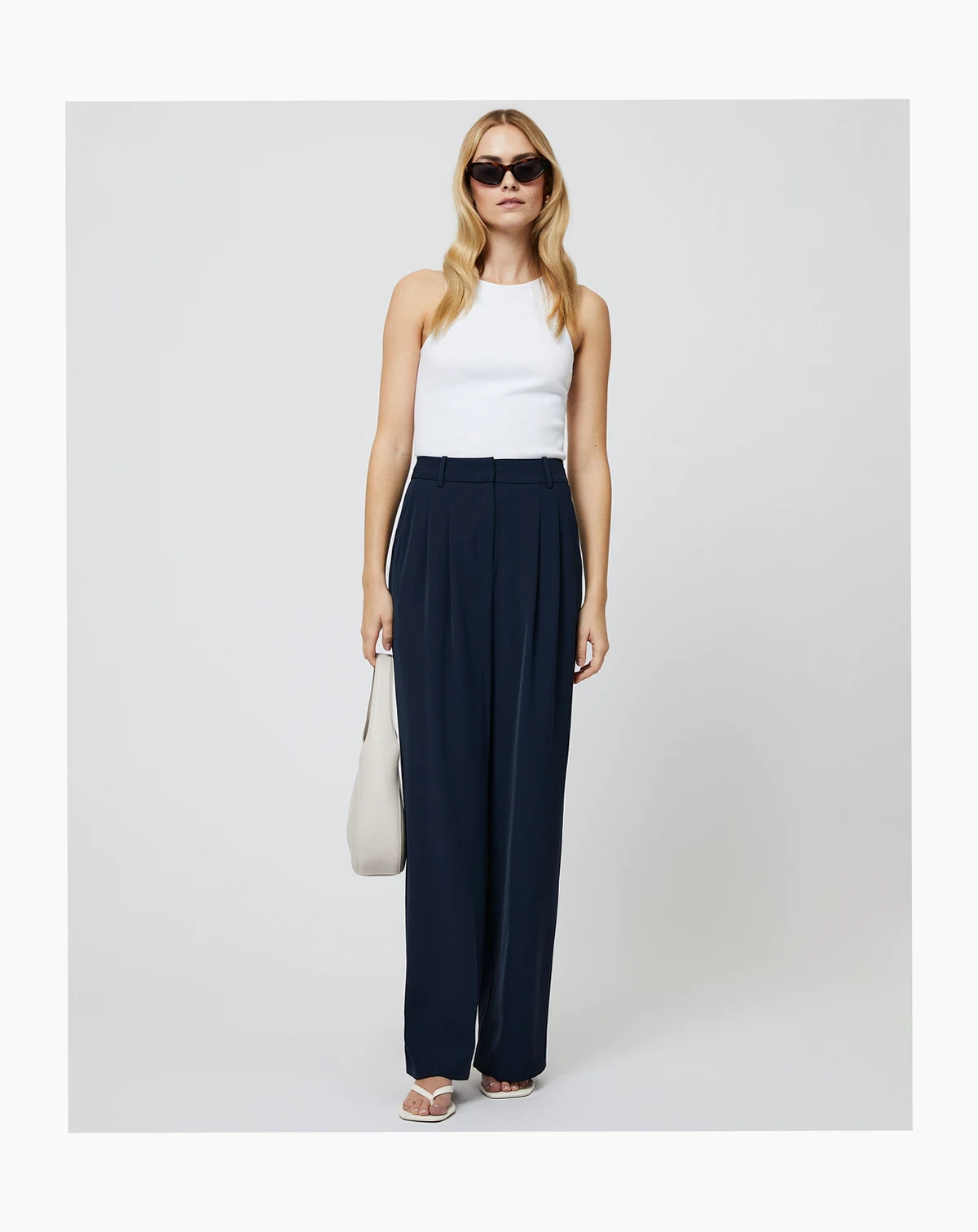 Women's Harrie Wide-Leg Suiting Pants