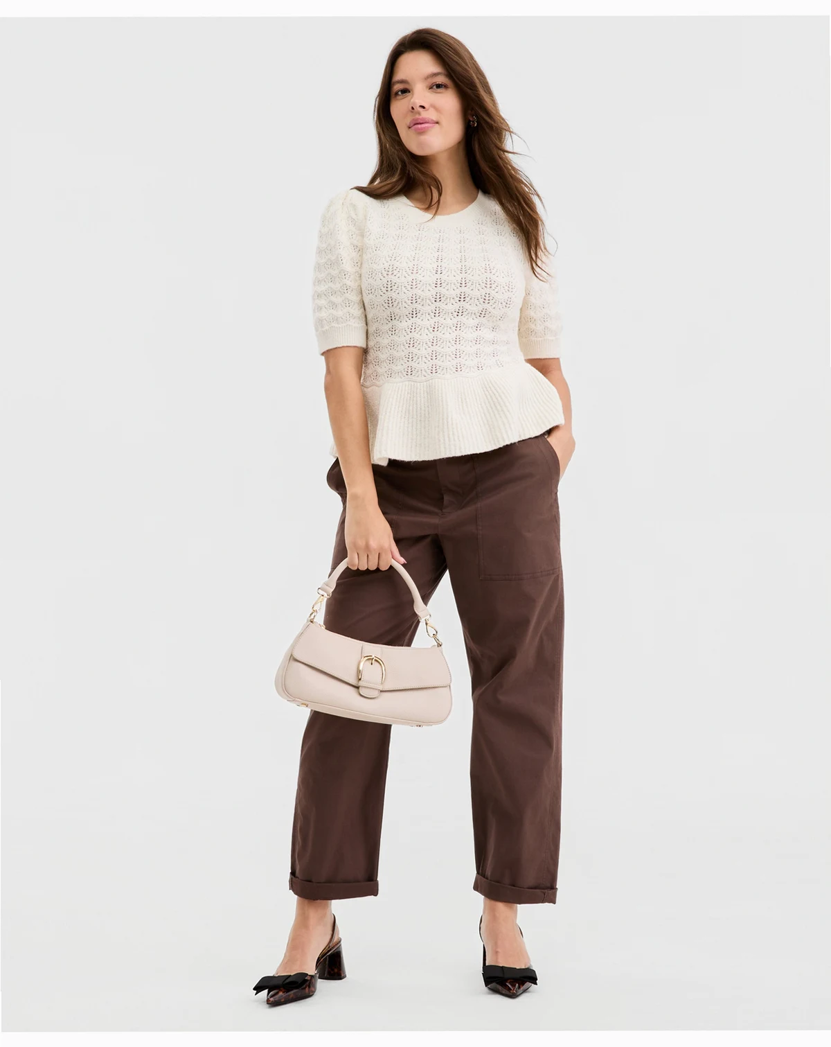 Women's Straight Leg Patch-Pocket Pants, Macy's Exclusive