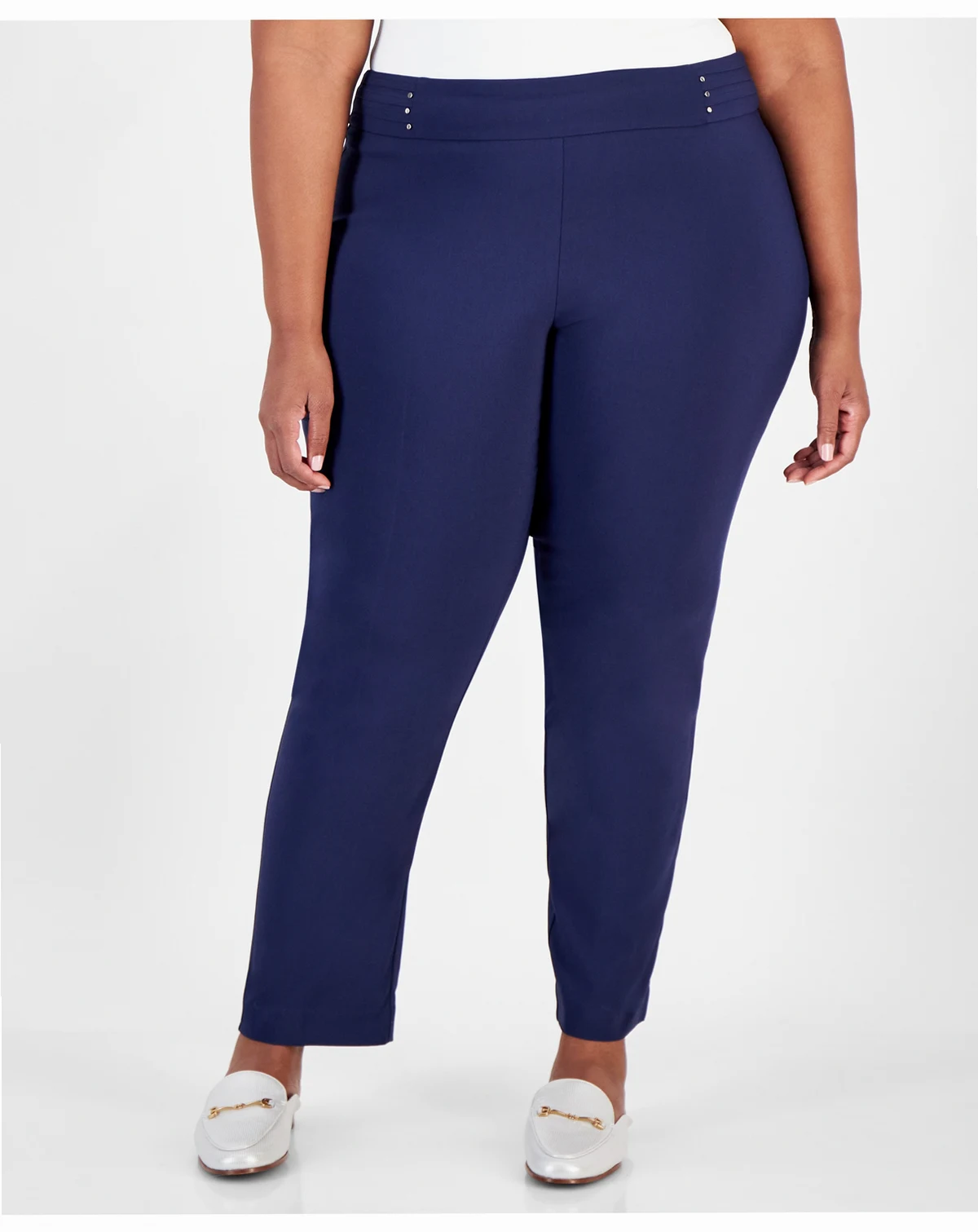 Women's Studded-Rivet Pants, Regular & Short Lengths, Created for Macy's