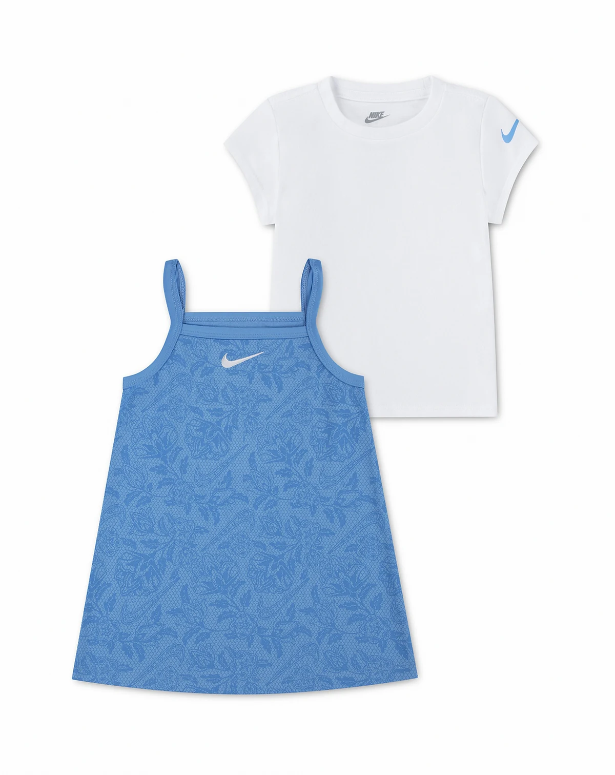 Girls' Toddler 2T-4T Move with Nature Pull-On Dress and T-Shirt, 2-Piece set