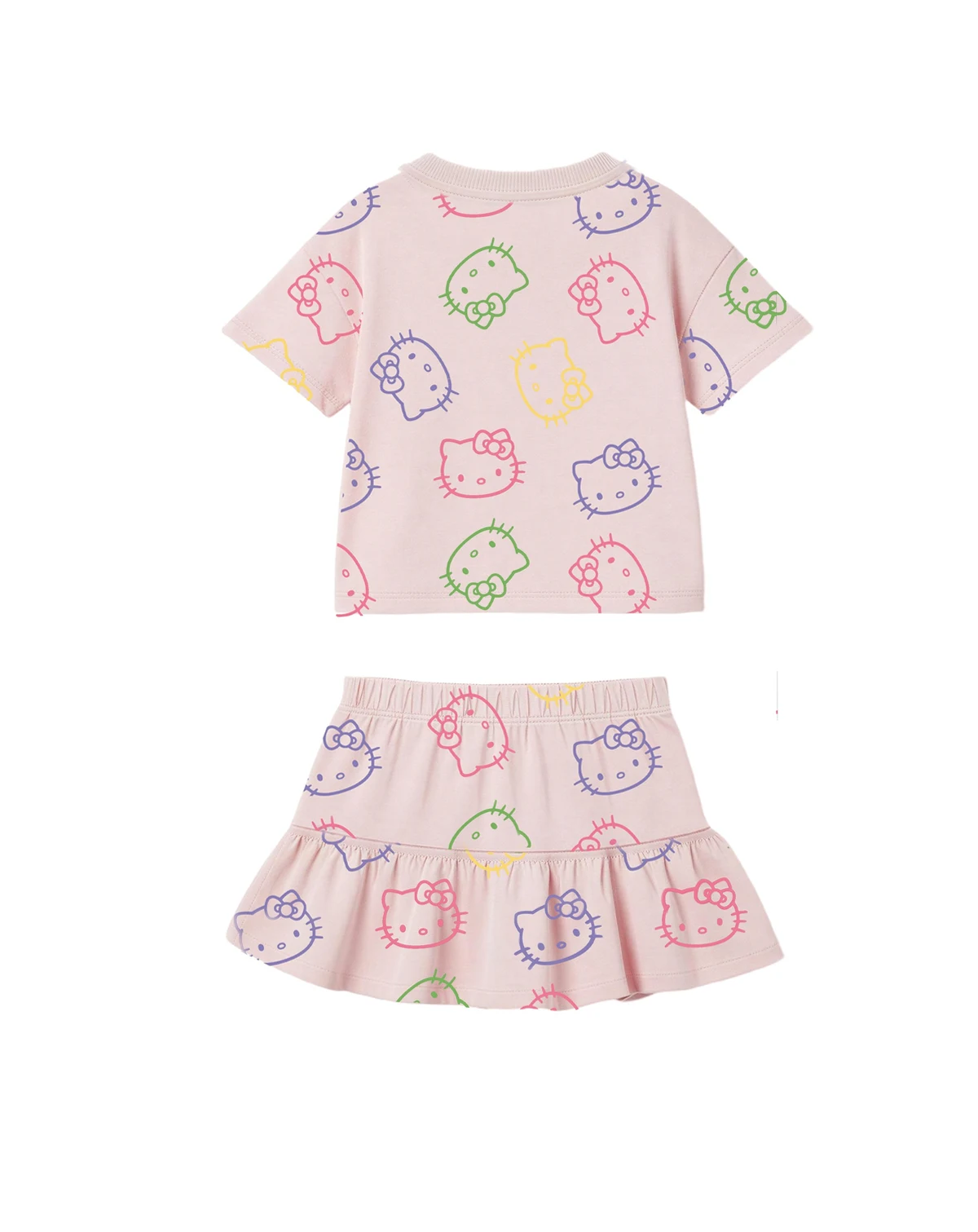 Girls' 2T-6X Short-Sleeve T-Shirt and Skort, 2-Piece Set