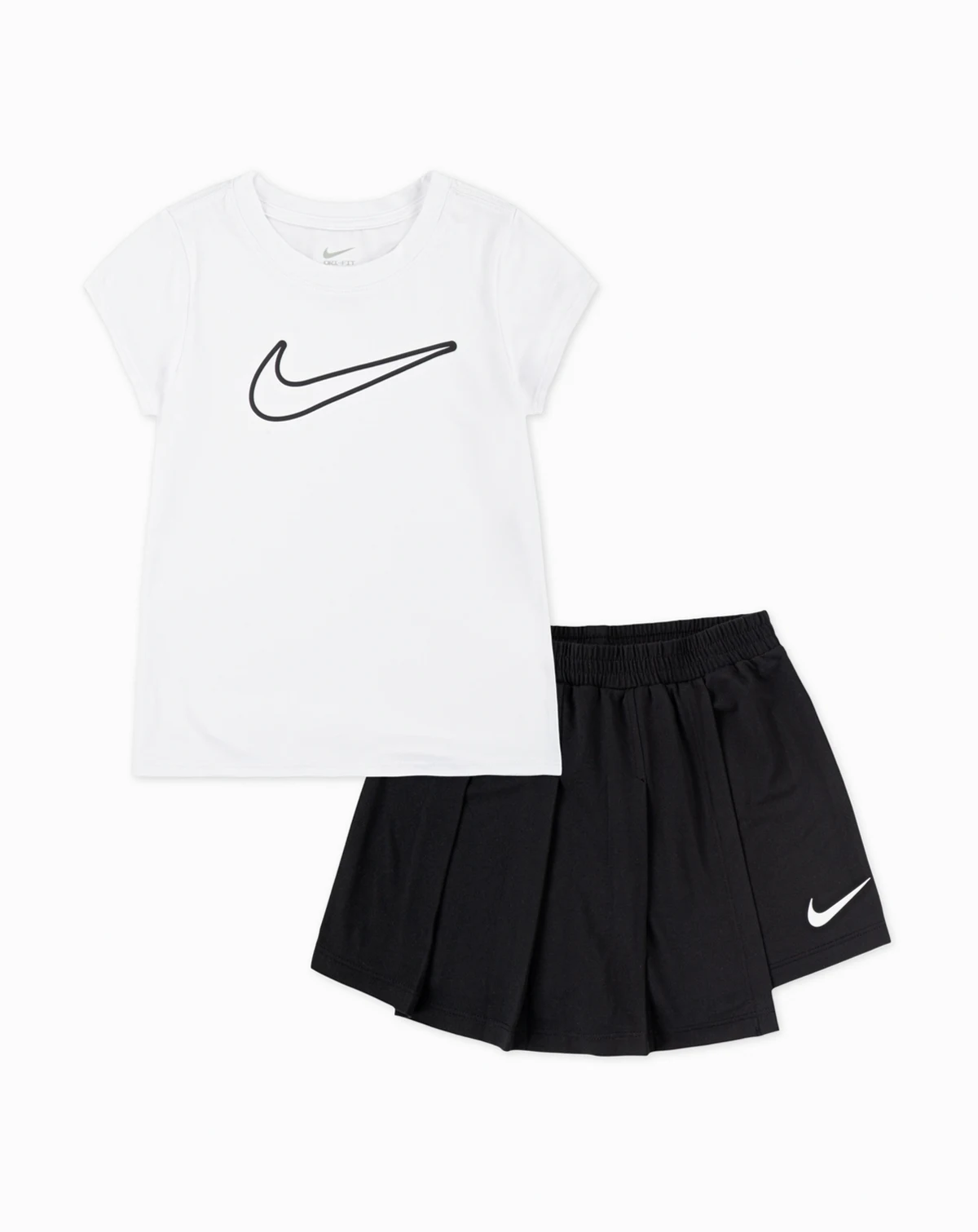 Girls' 2T-4T All Day Play T-Shirt and Skort, 2-Piece Set