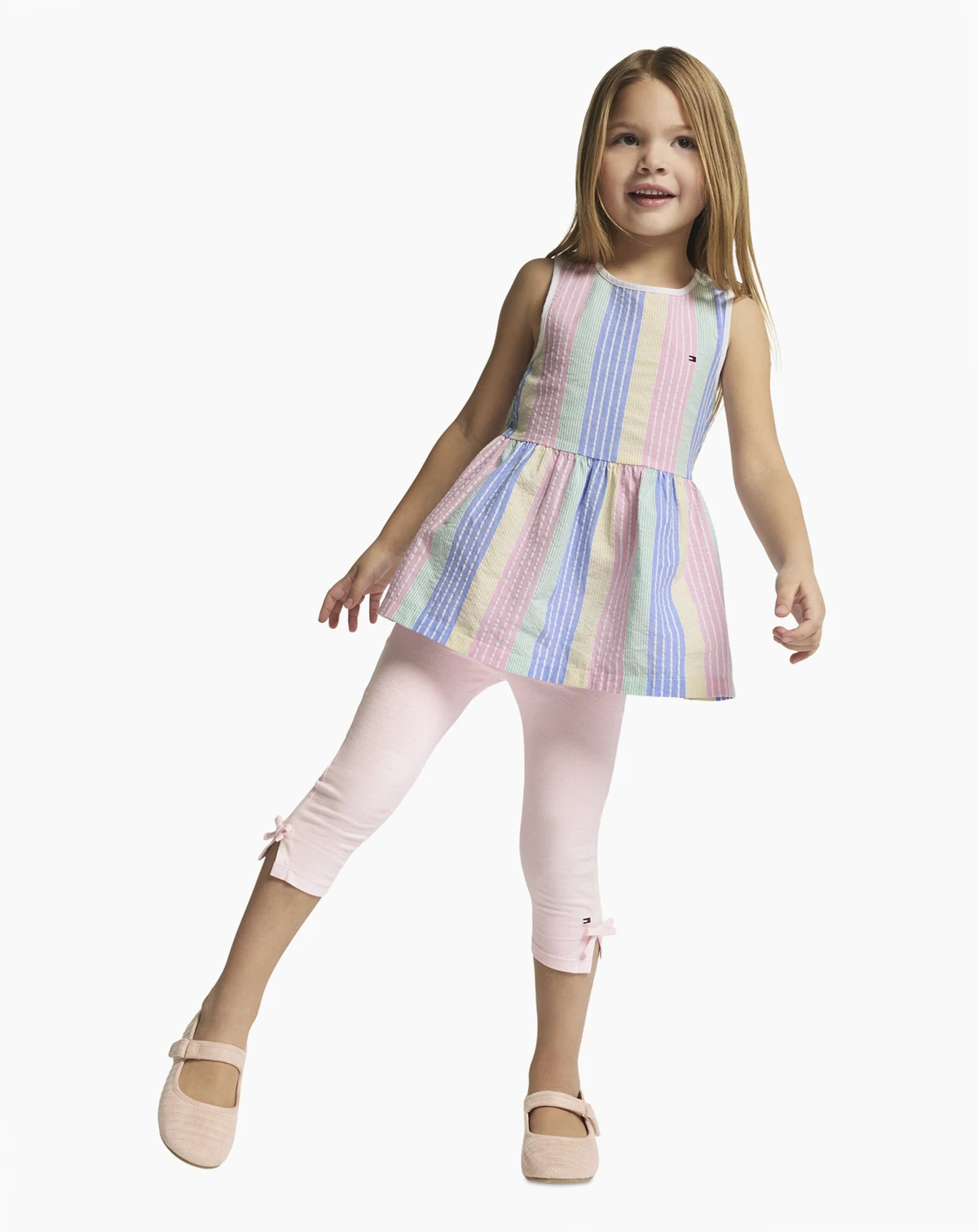 Toddler Girls' 2T-4T and Girls' 4-6X Sleeveless Tunic Top & Capri Leggings, 2-Piece Set