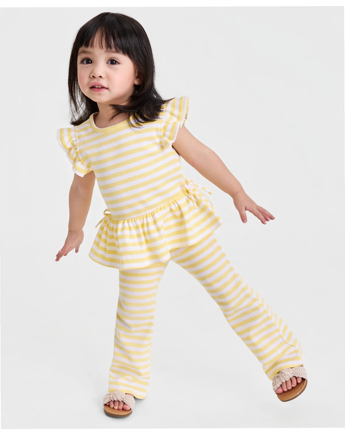 Girls' 12M-5T Striped Top and Pants, 2-Piece Set, Macy's Exclusive